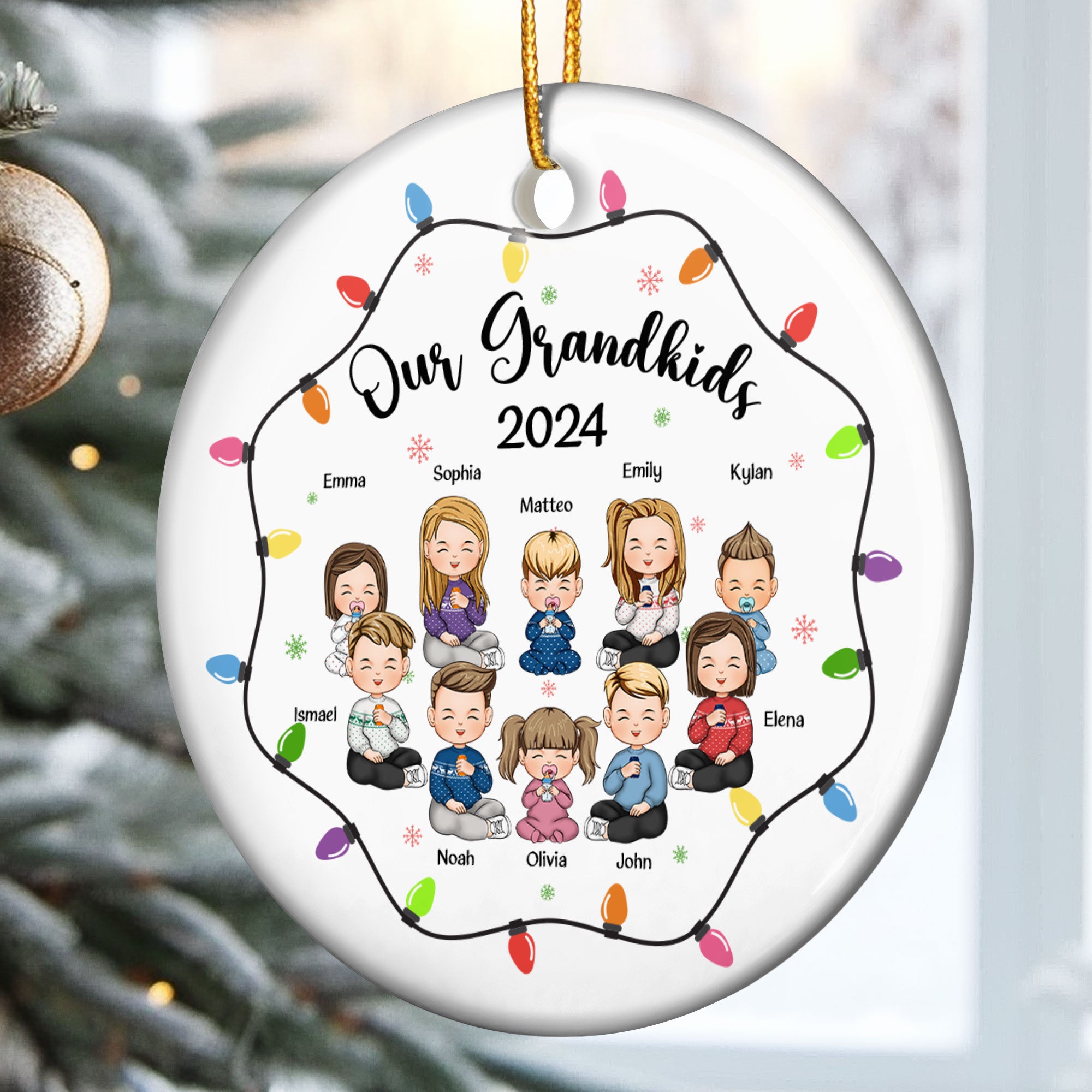 Our Grandkids - Personalized Ceramic Ornament