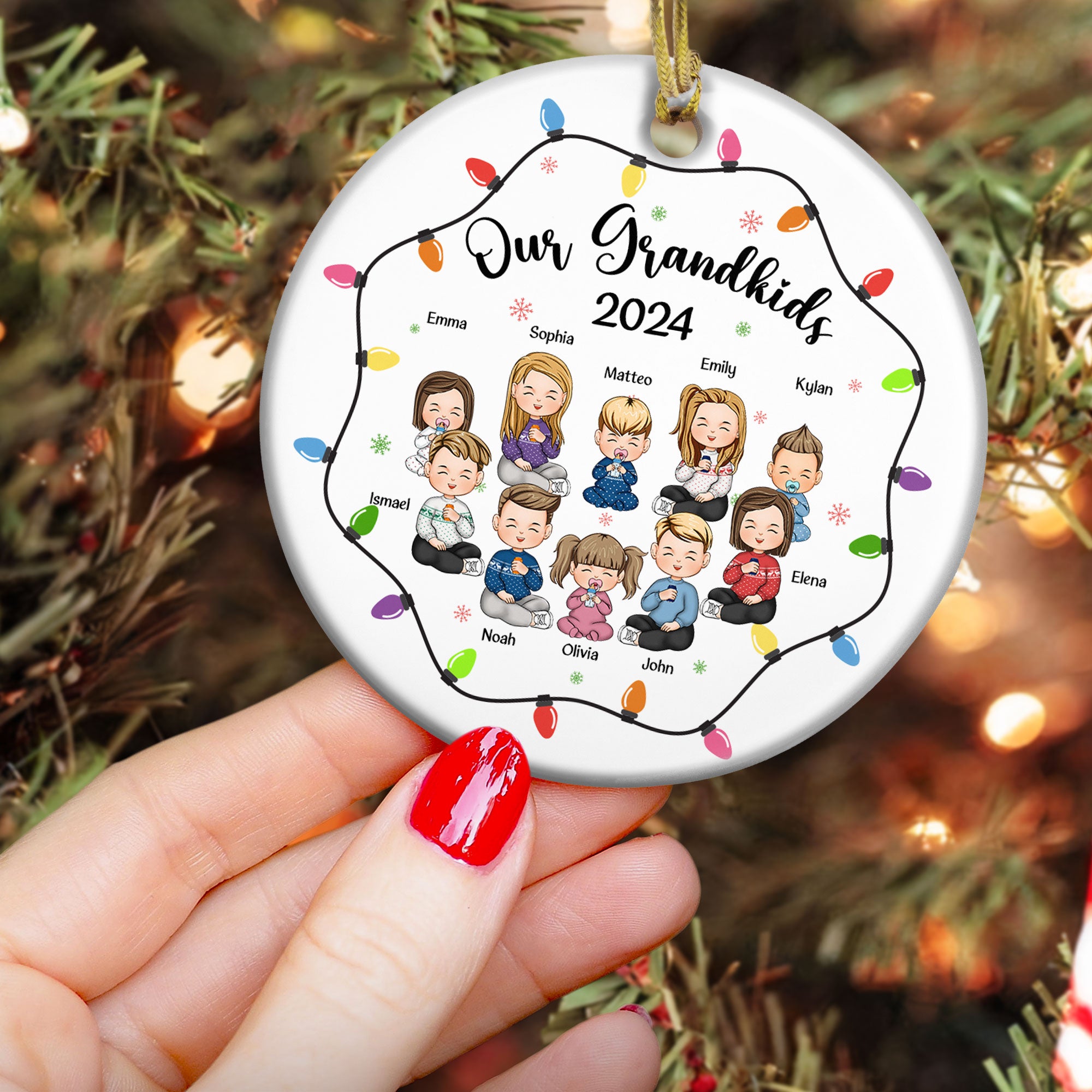 Our Grandkids - Personalized Ceramic Ornament