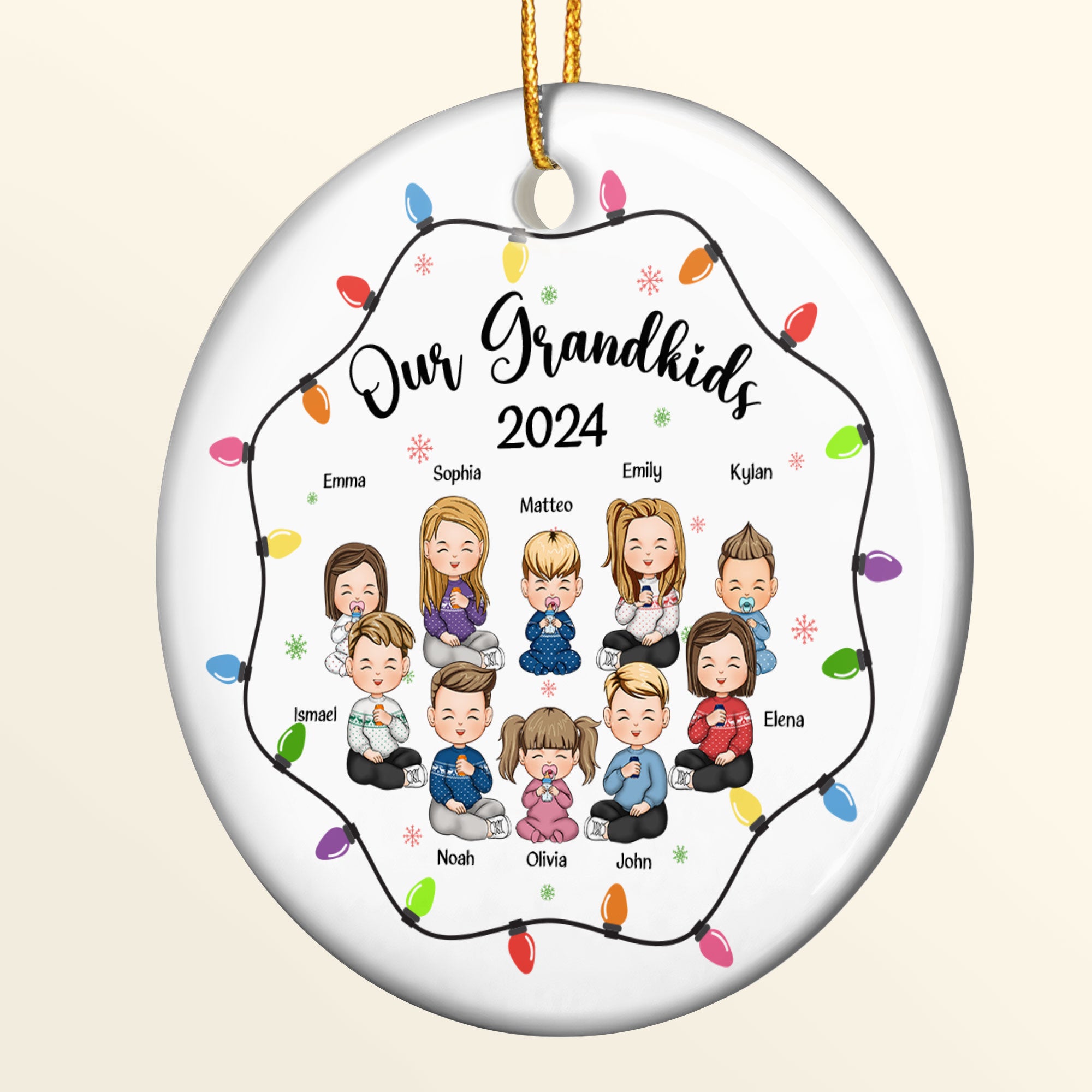 Our Grandkids - Personalized Ceramic Ornament