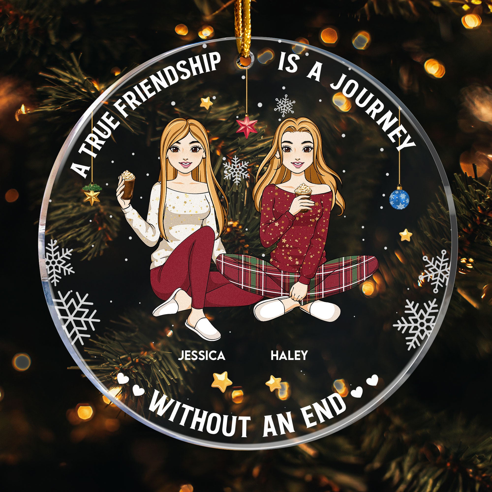 Our Laughs Are Limitless - Personalized Acrylic Ornament