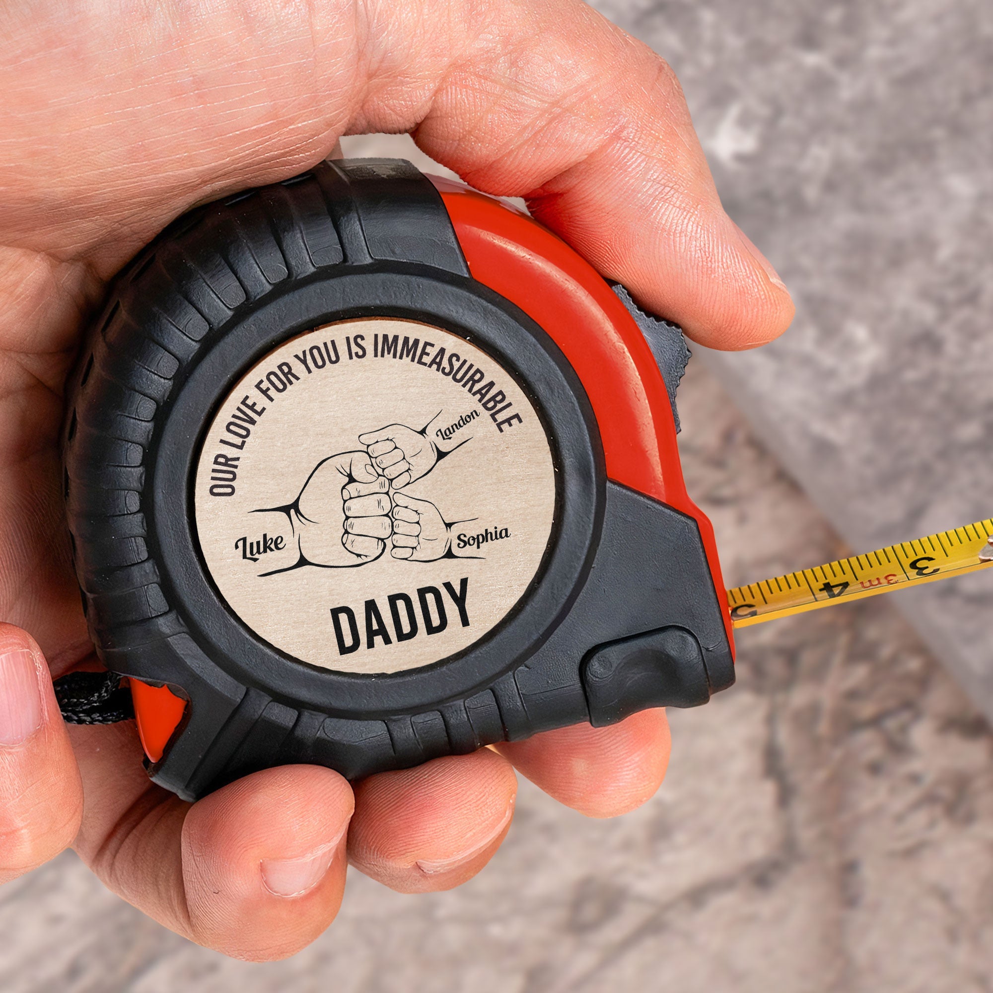 Our Love For You Is Immeasurable - Personalized Tape Measure