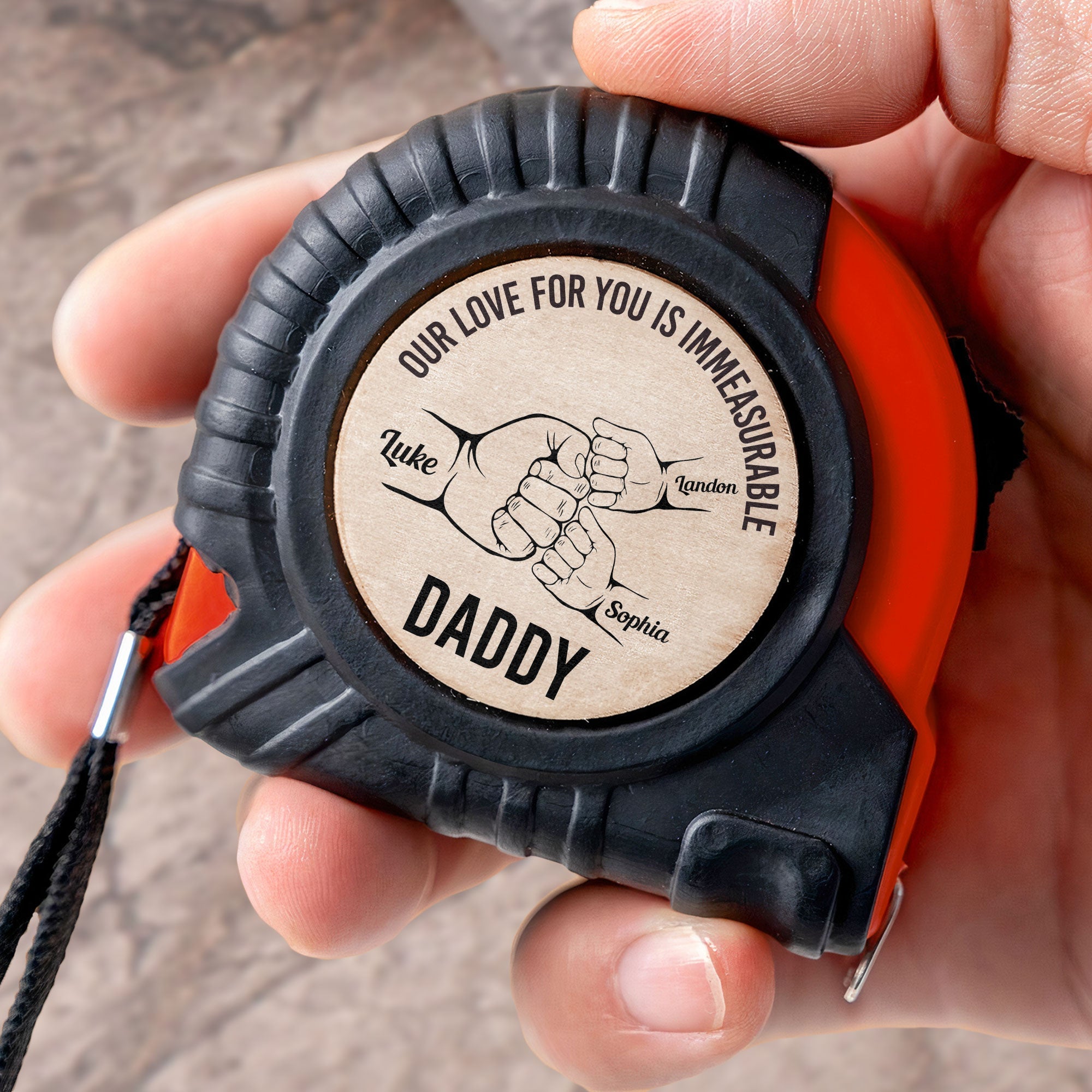 Our Love For You Is Immeasurable - Personalized Tape Measure