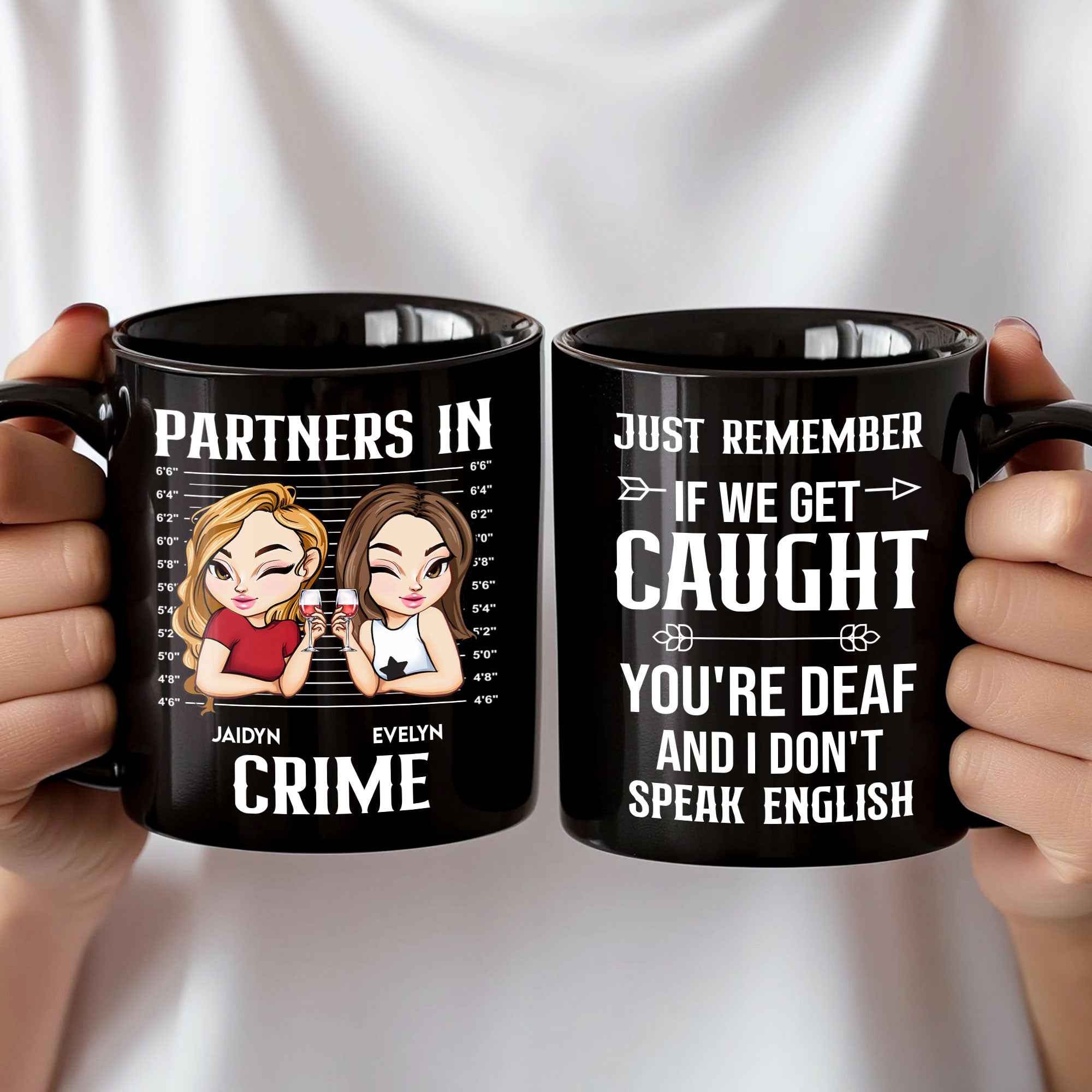 Partners In Crime New Style - Personalized Mug