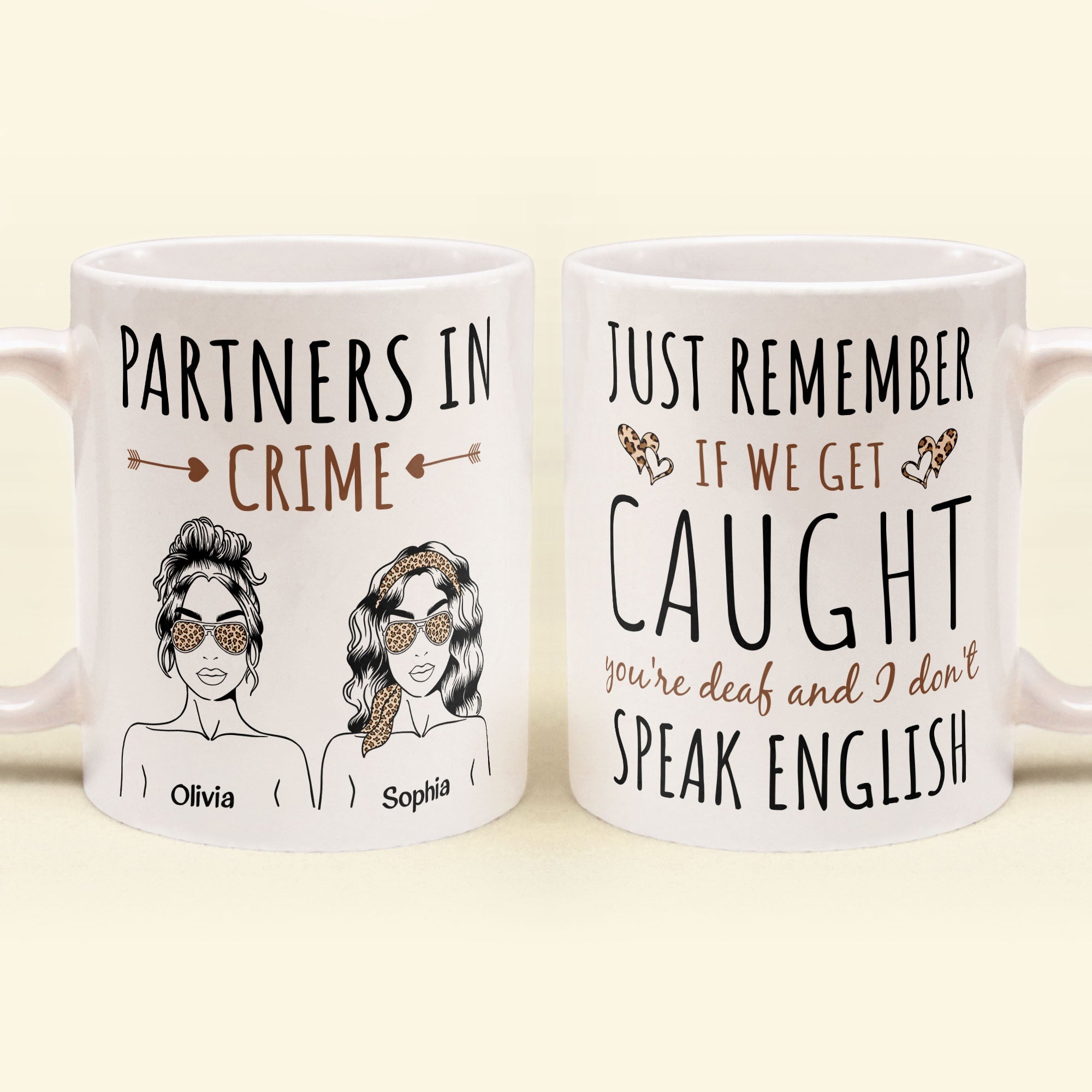 Partners In Crime - Personalized Mug