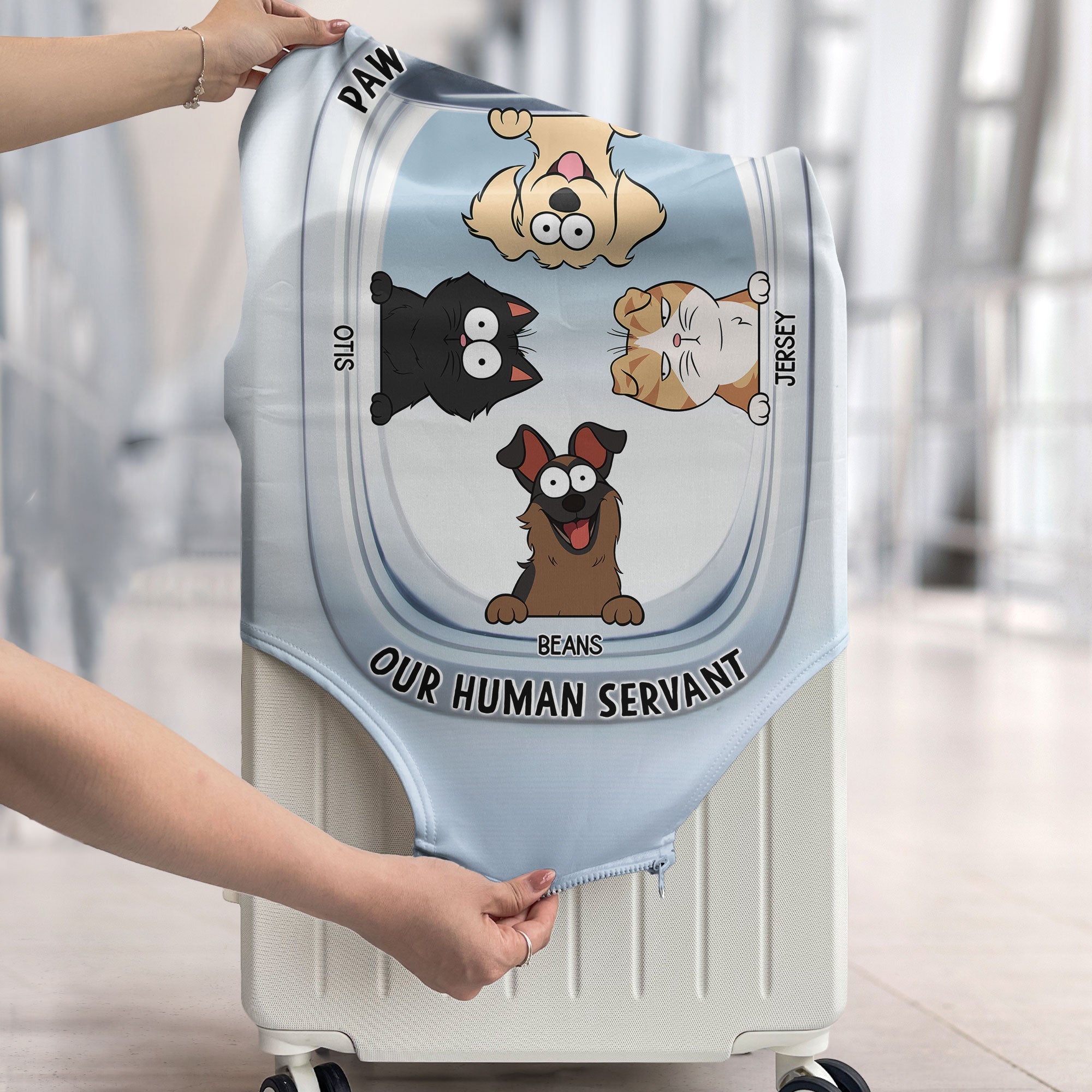 Paw Off The Luggage! - Personalized Luggage Cover