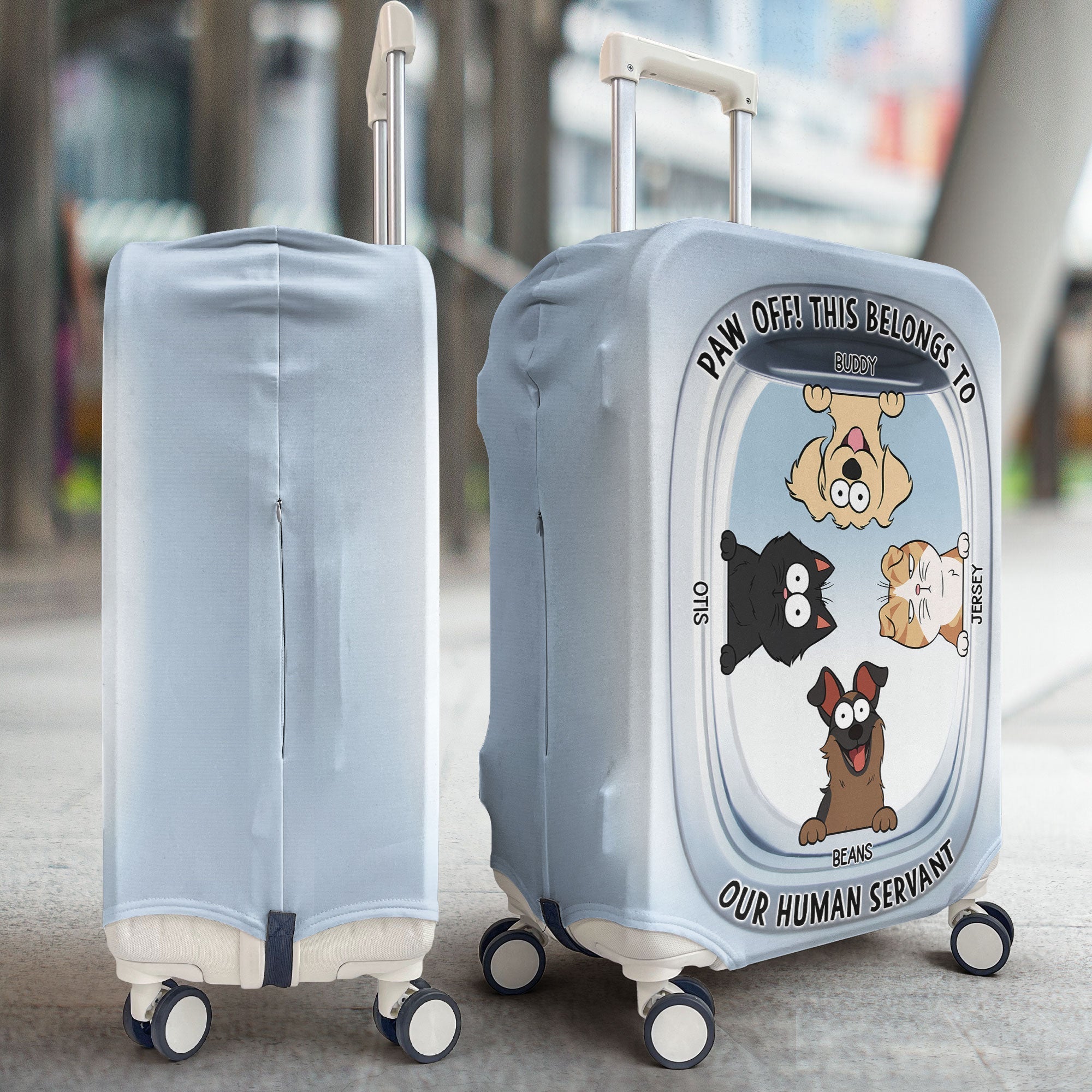 Paw Off The Luggage! - Personalized Luggage Cover