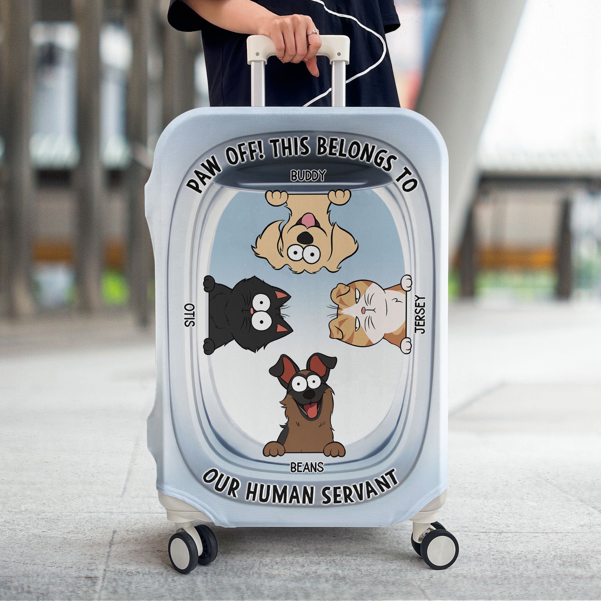 Paw Off The Luggage! - Personalized Luggage Cover