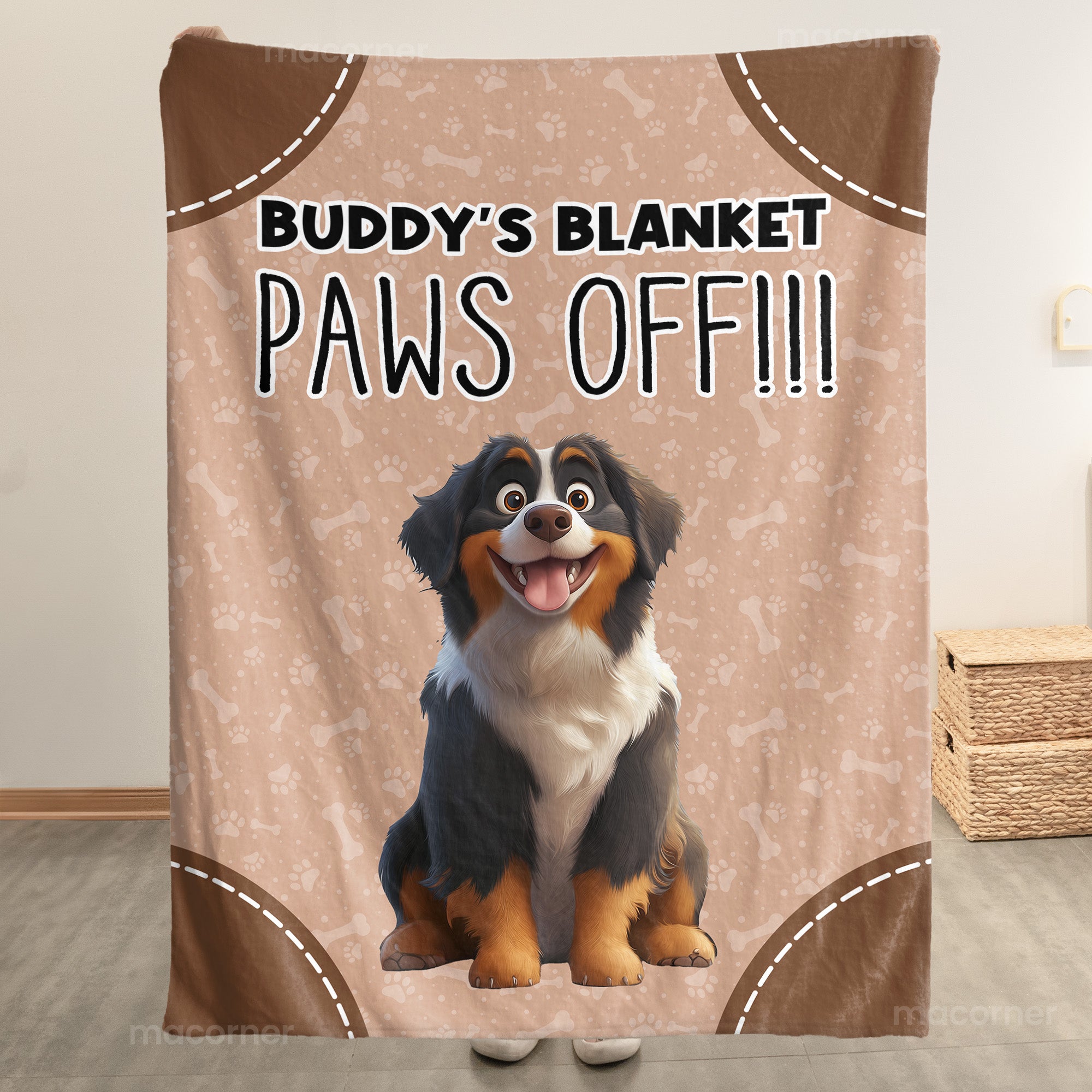 Paws Off Funny Gift For Dog Lovers - Personalized Blanket