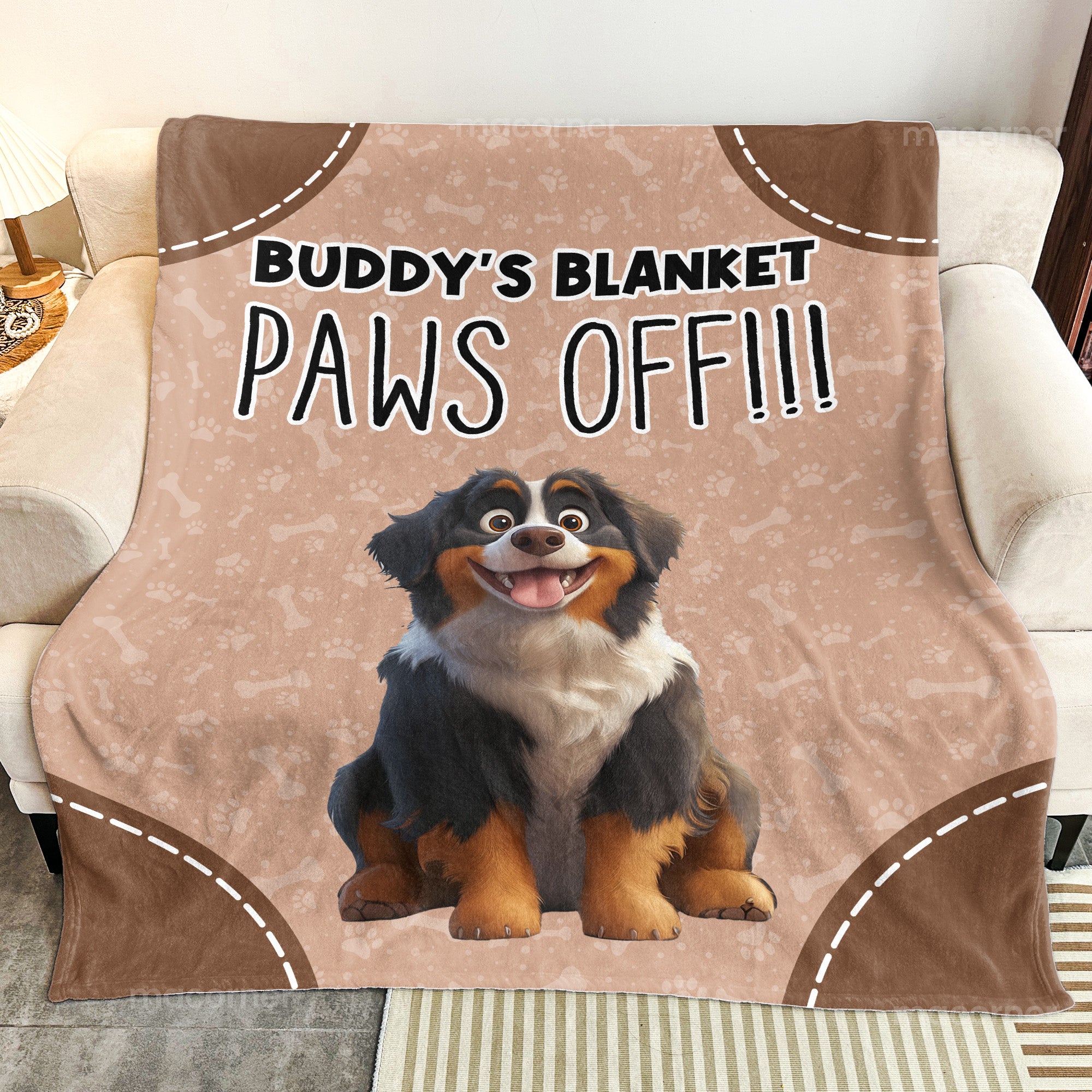 Paws Off Funny Gift For Dog Lovers - Personalized Blanket