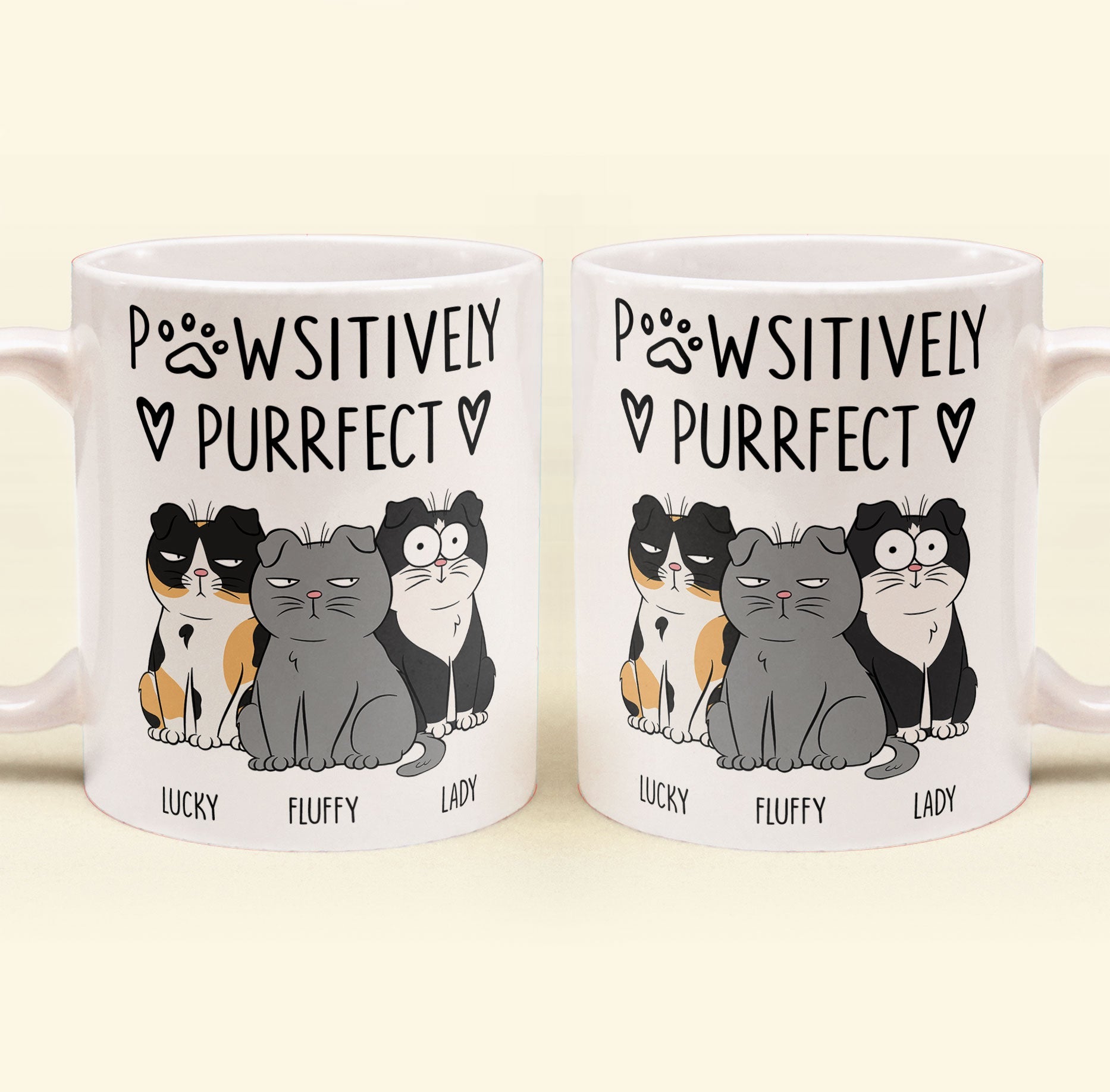 Pawsitively Purrfect - Personalized Mug