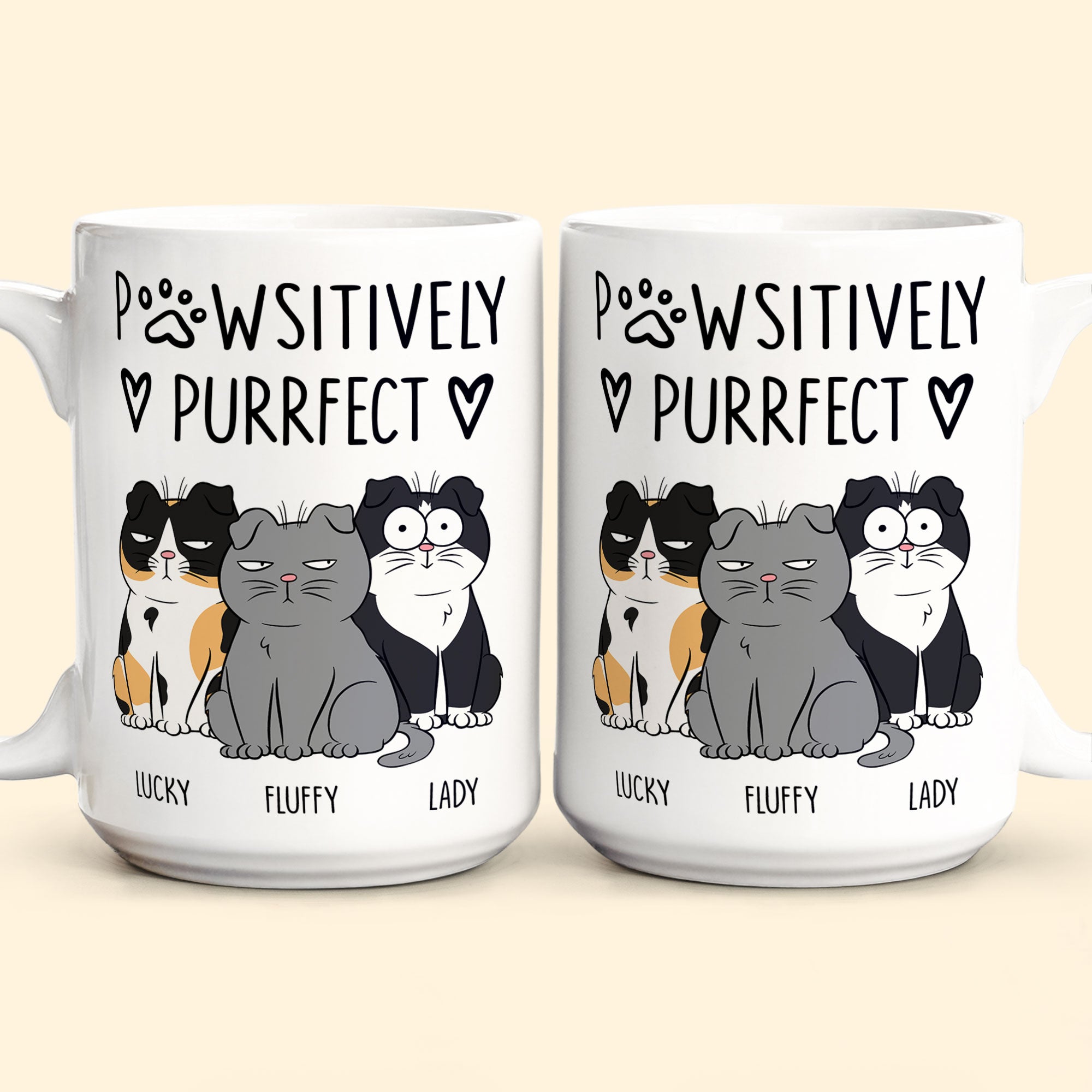 Pawsitively Purrfect - Personalized Mug