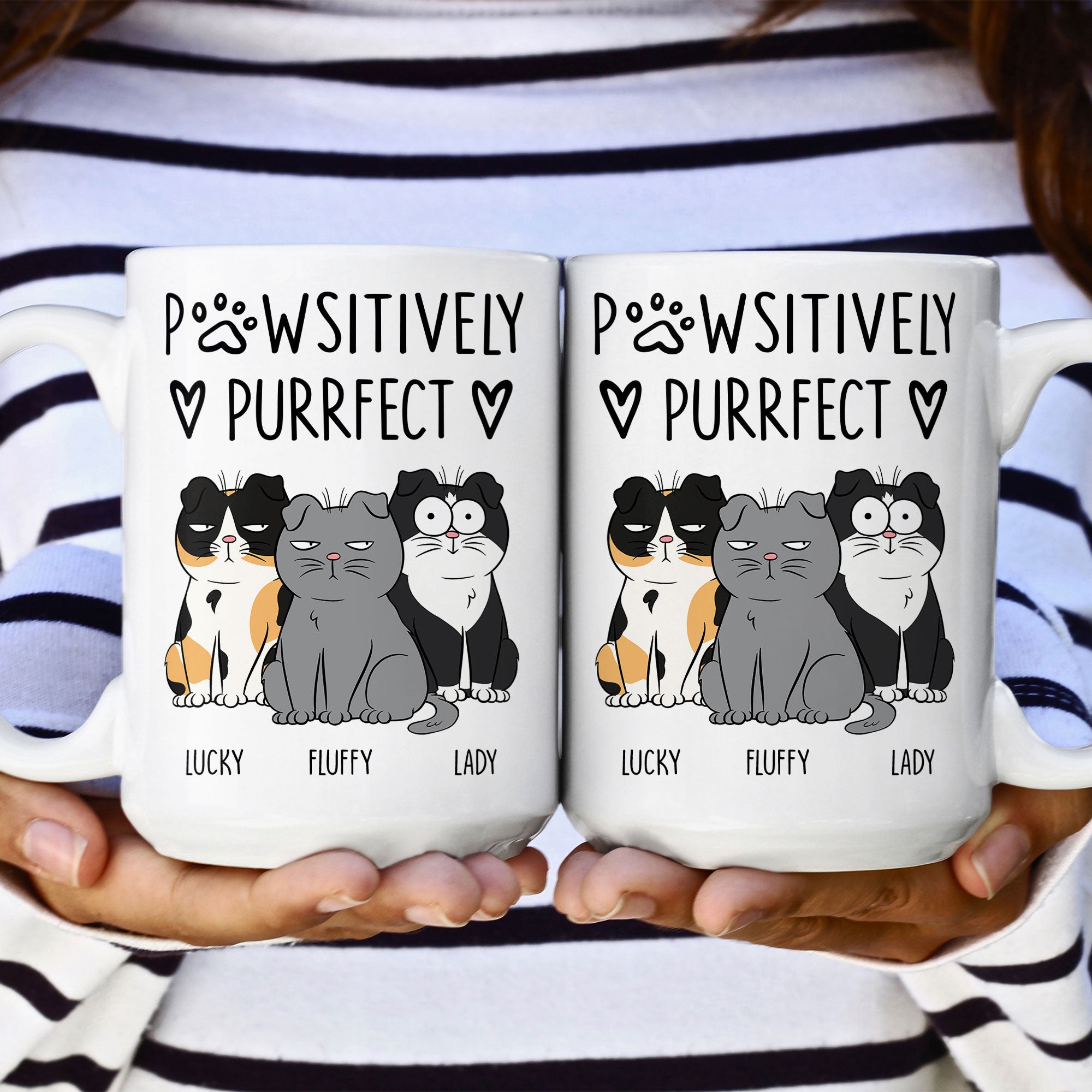 Pawsitively Purrfect - Personalized Mug