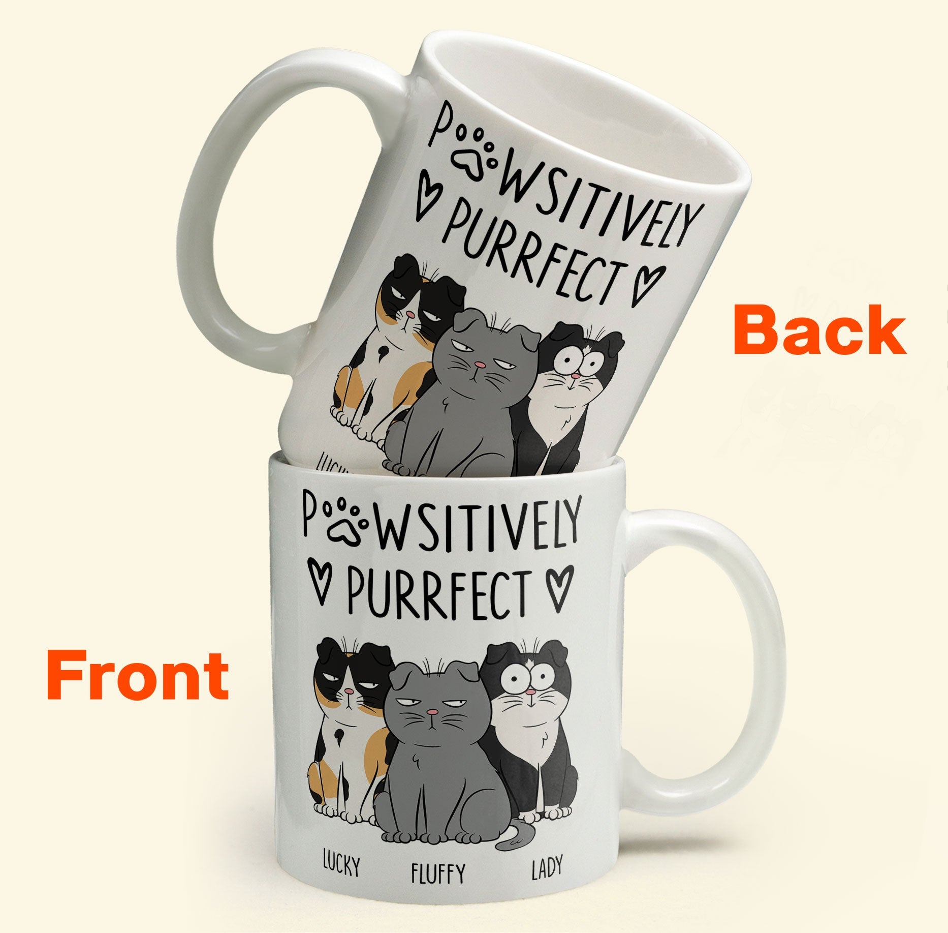 Pawsitively Purrfect - Personalized Mug