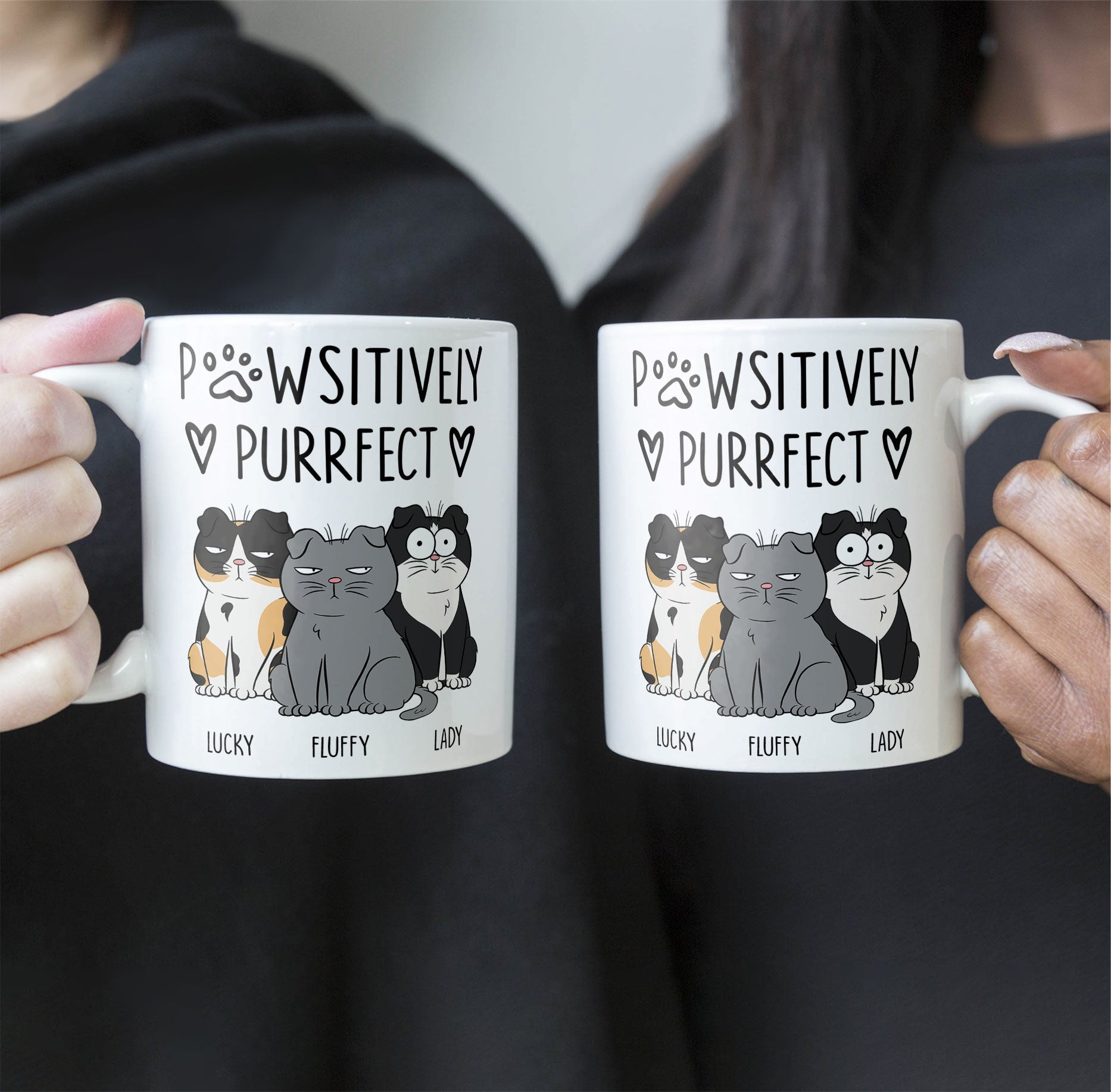 Pawsitively Purrfect - Personalized Mug