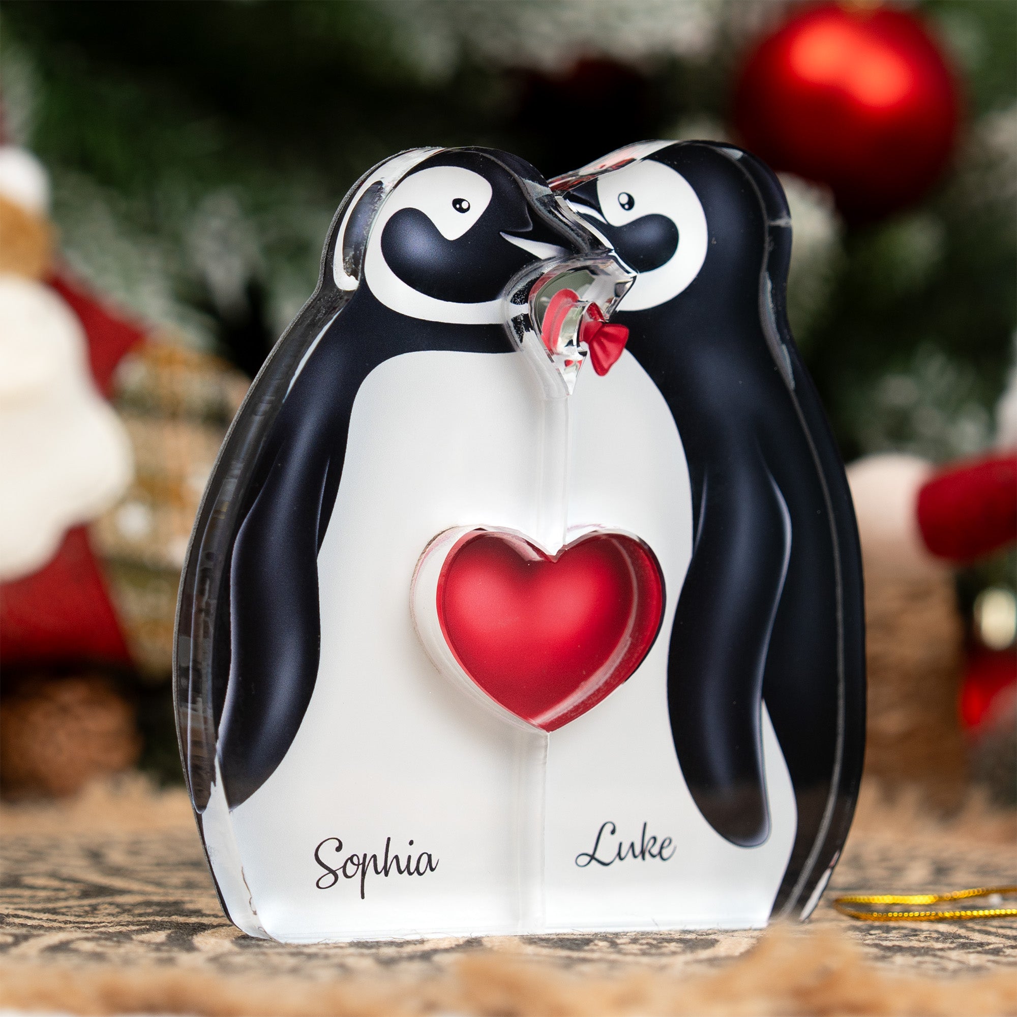 Penguin Couple - Personalized Acrylic Plaque