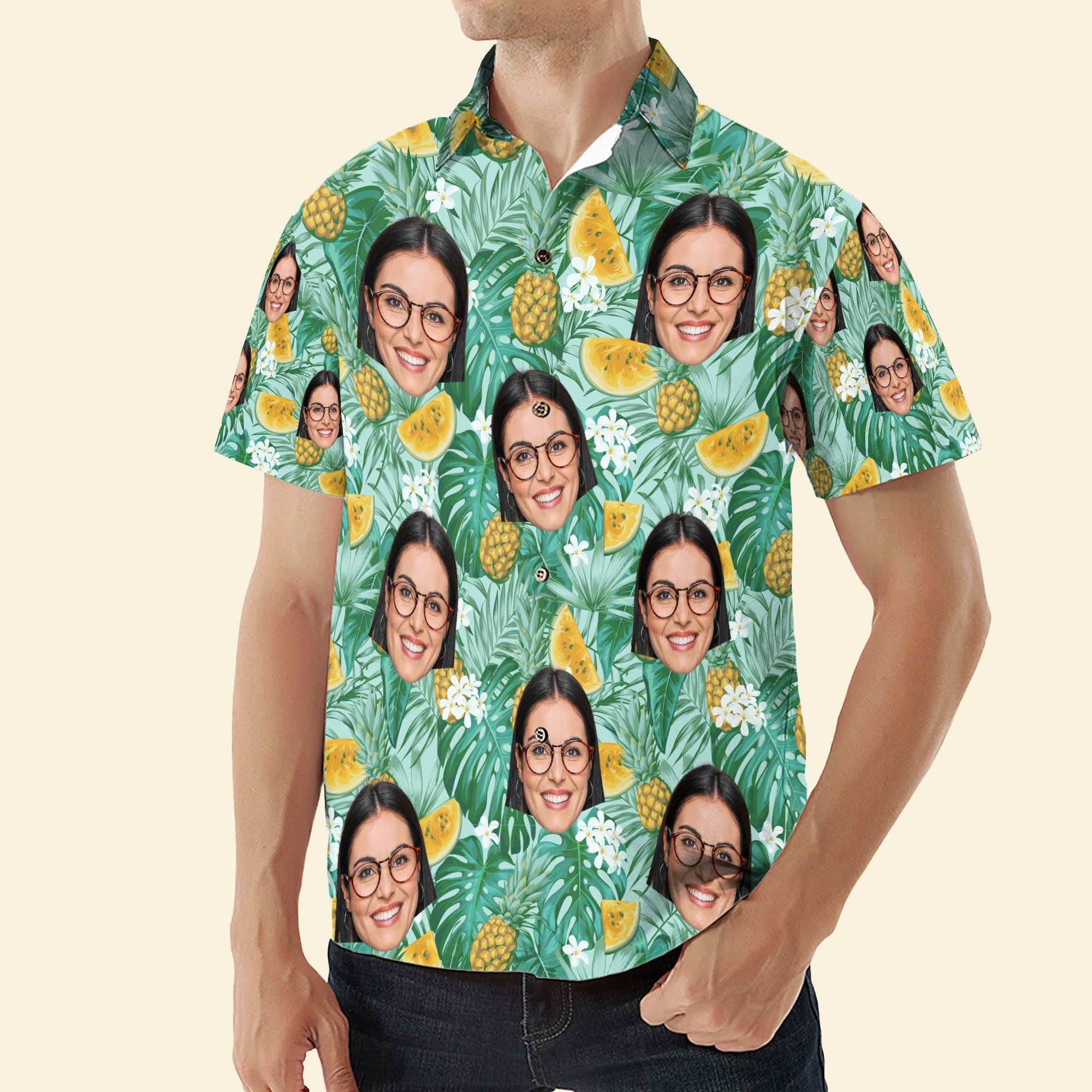 Custom Face - Personalized Photo Hawaiian Shirt