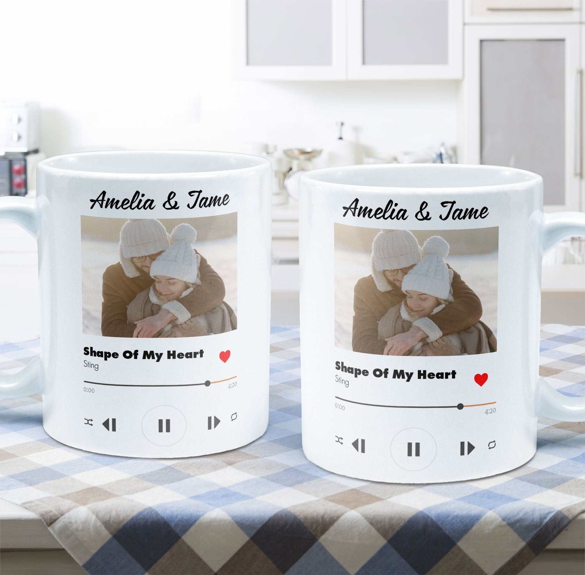 Custom Favorite Couple Song - Personalized Photo Mug