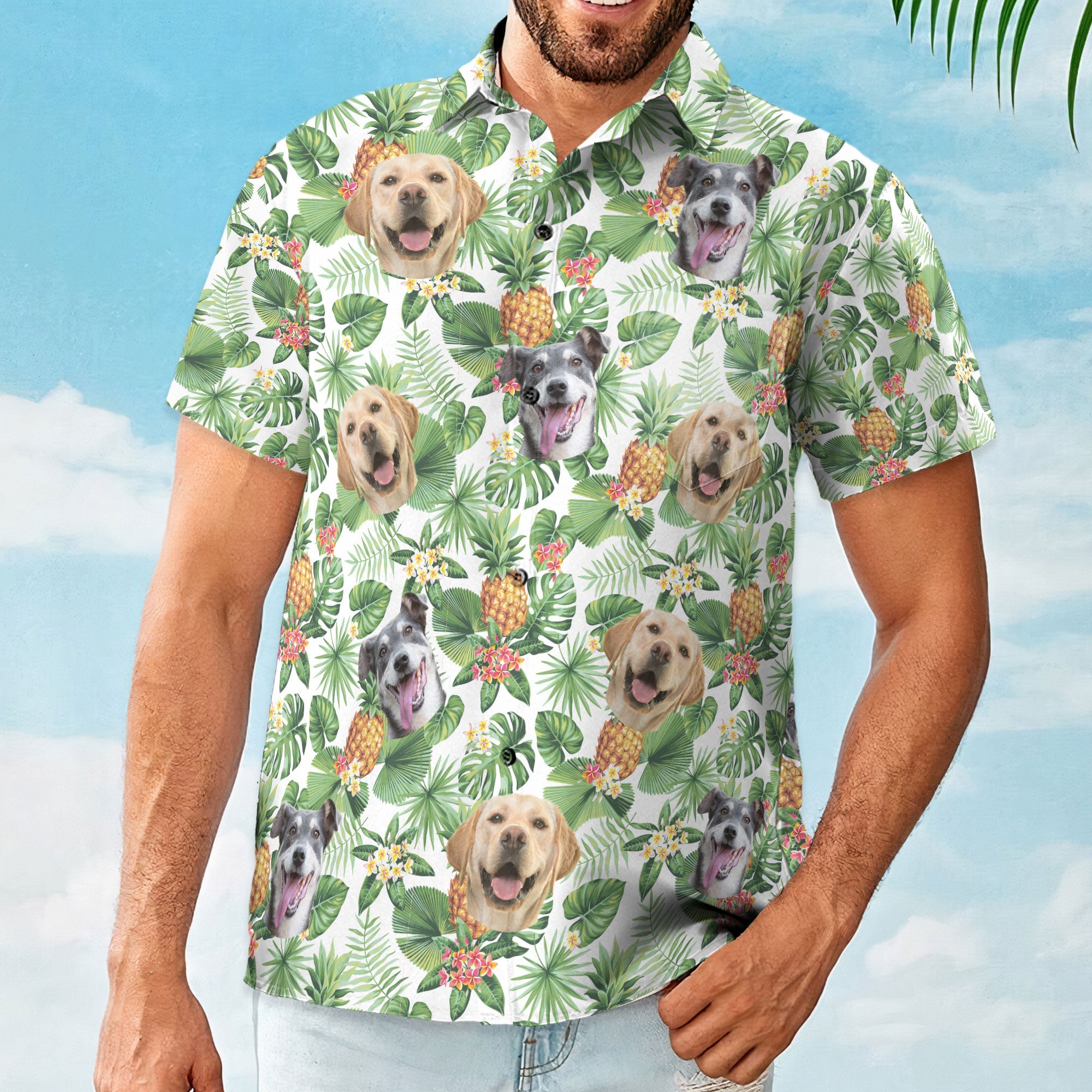 Custom Pet Face - Personalized Photo Hawaiian Shirt