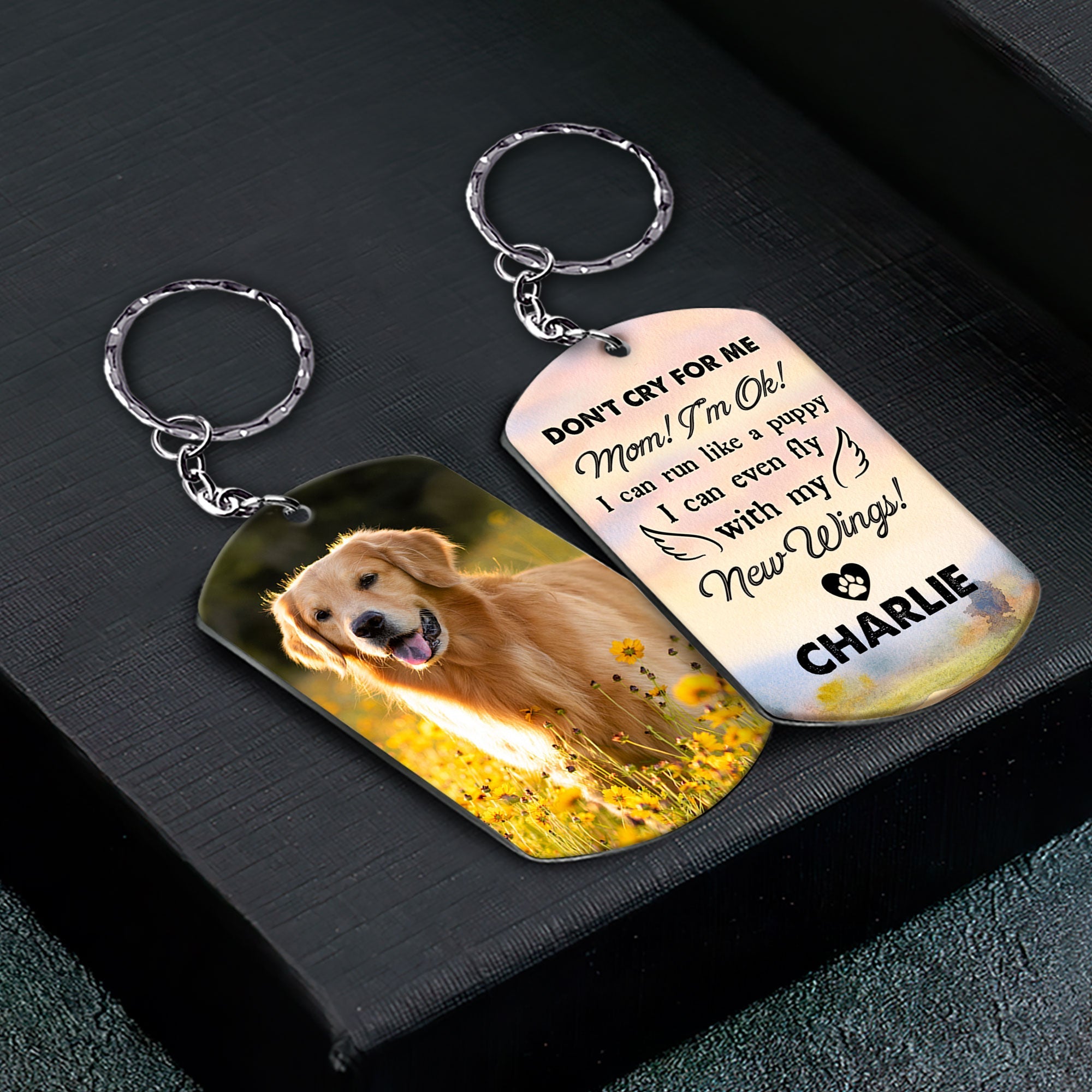 Don't Cry For Me - Personalized Photo Keychain