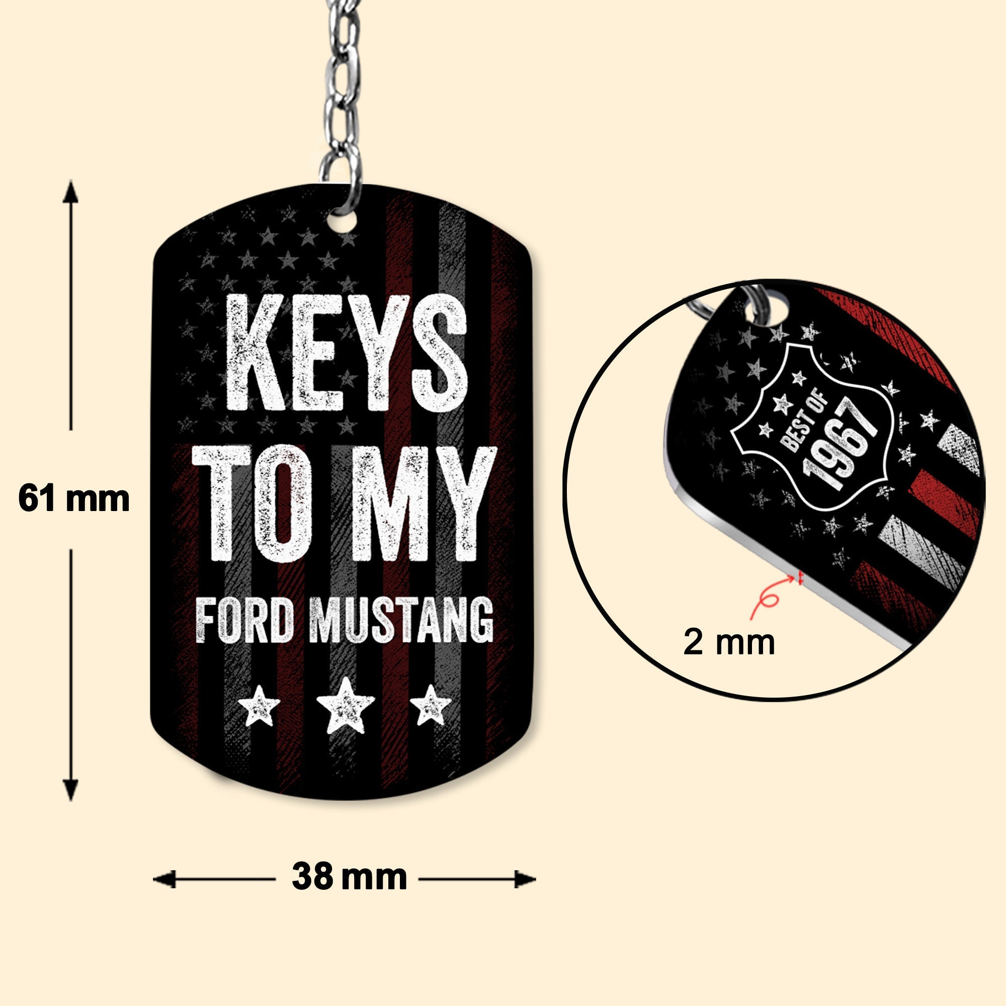 Keys To My Car - Personalized Photo Keychain