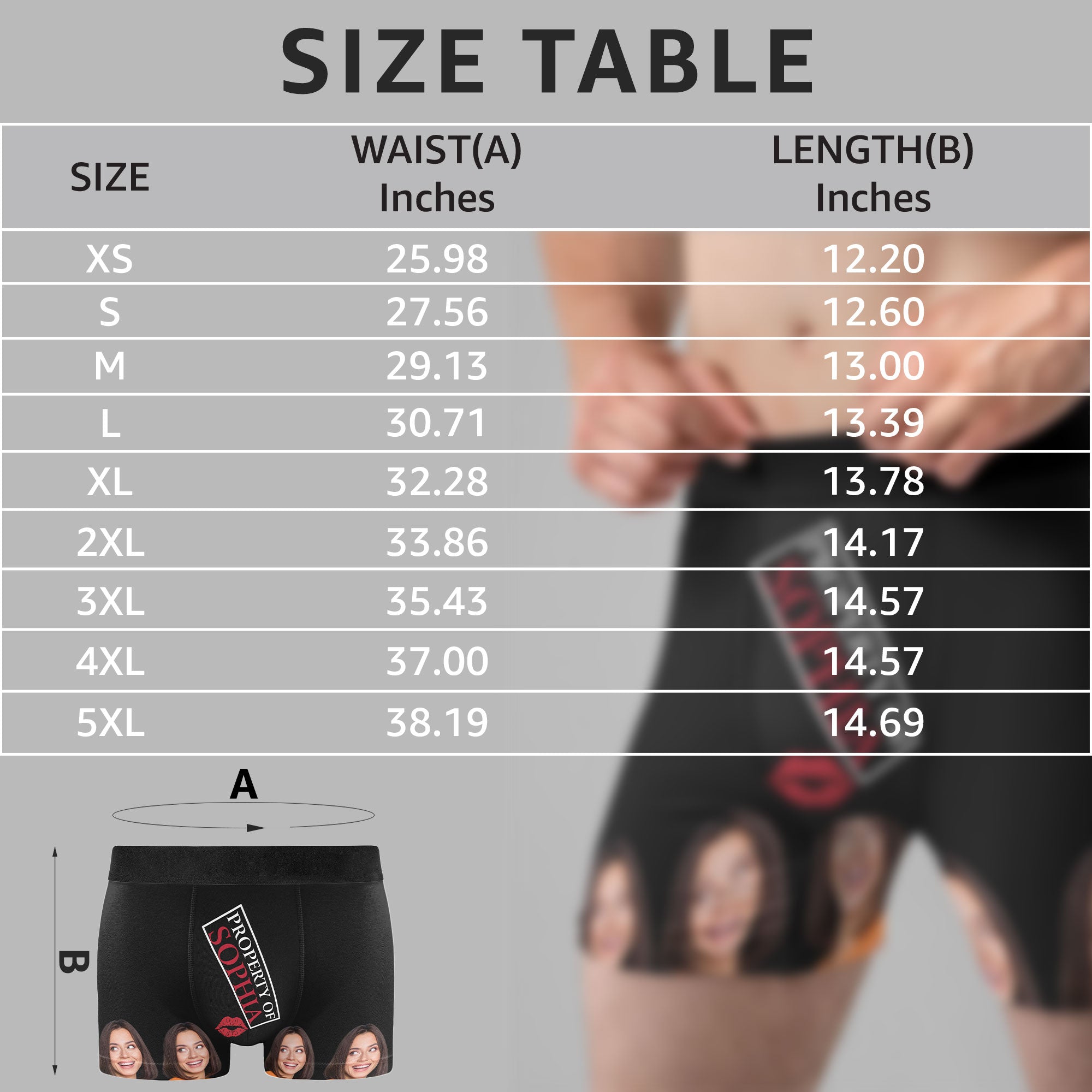 [Photo Inserted] Property Of My Hot Wife - Personalized Men Boxer Briefs - Birthday Valentine's Day Gift For Husband, Gifts For Him