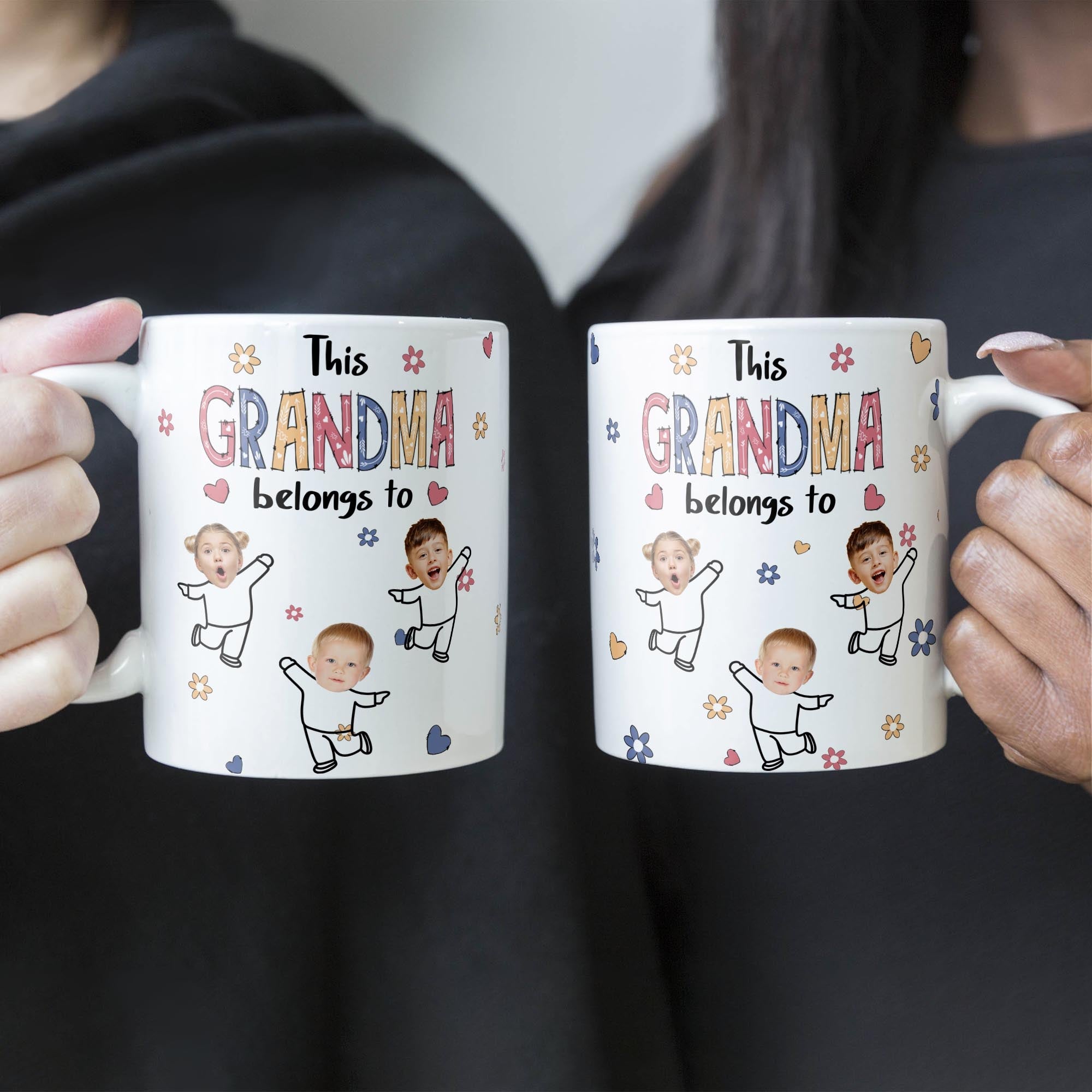 This Grandma Belongs To - Personalized Photo Mug