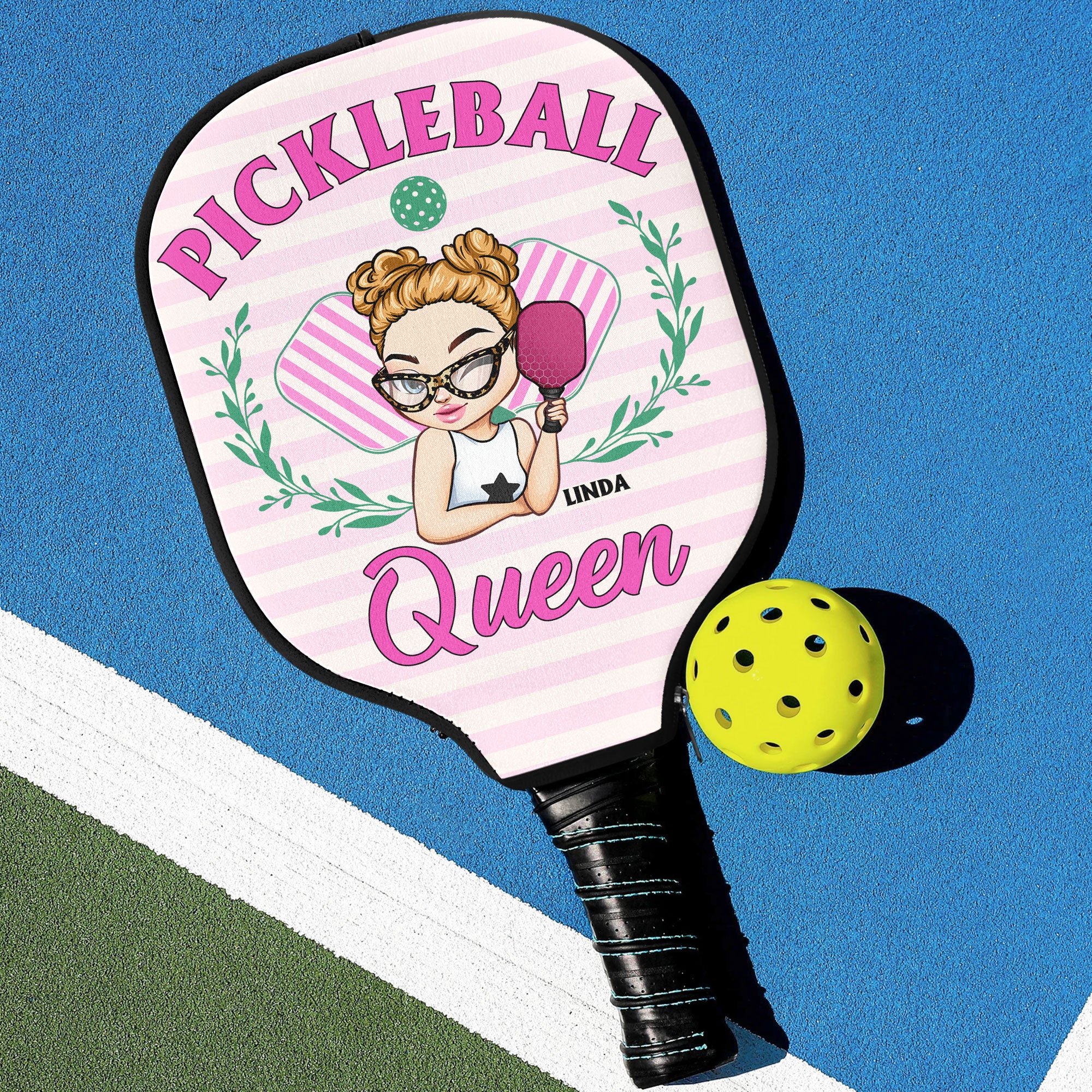 Pickleball Queen - Custom Pickleball Paddle Cover