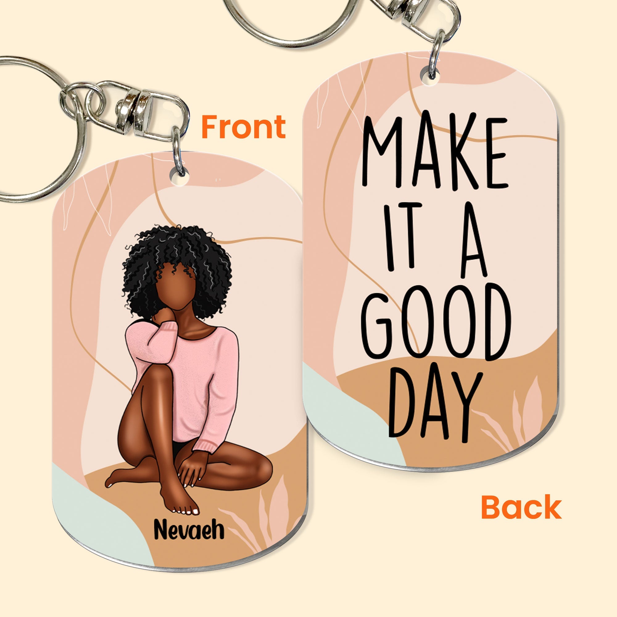 Positive Affirmation Optimism Gifts For Girls - Personalized Keychain