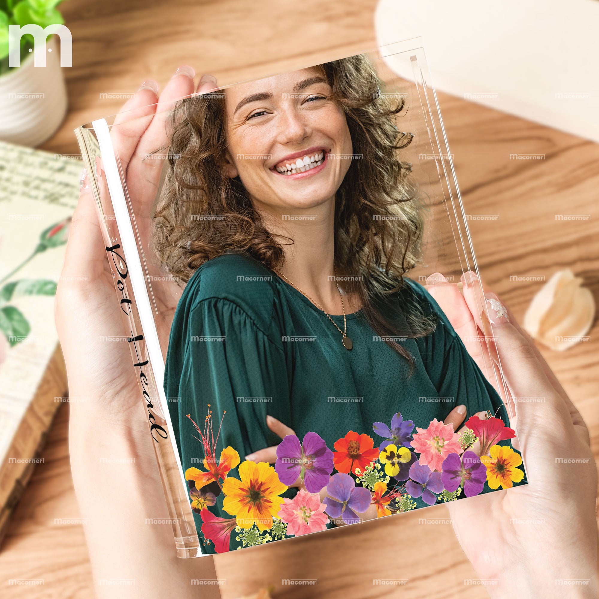 Pot Head - Personalized Photo Acrylic Book Vase