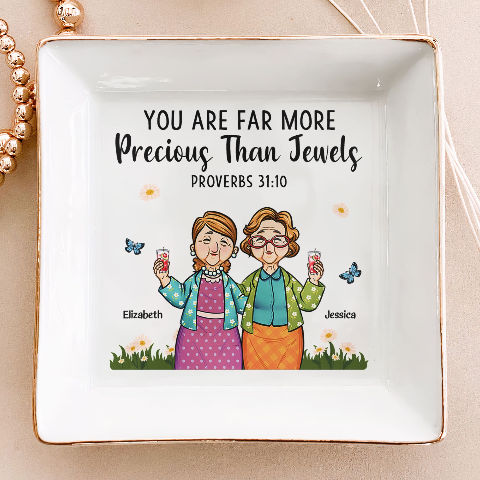 Precious Than Jewels - Personalized Jewelry Dish