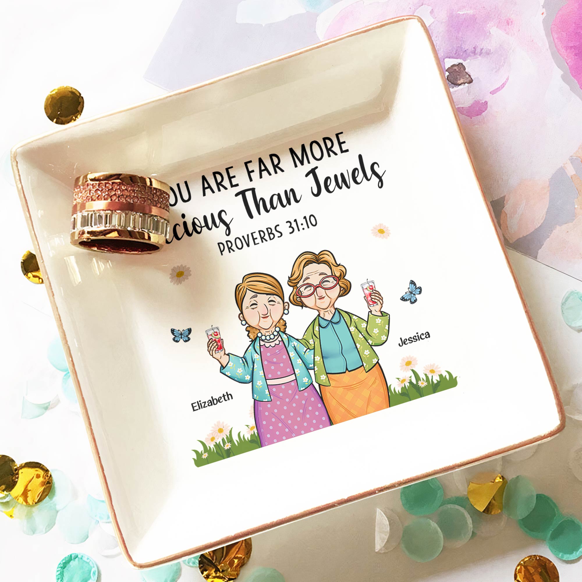 Precious Than Jewels - Personalized Jewelry Dish