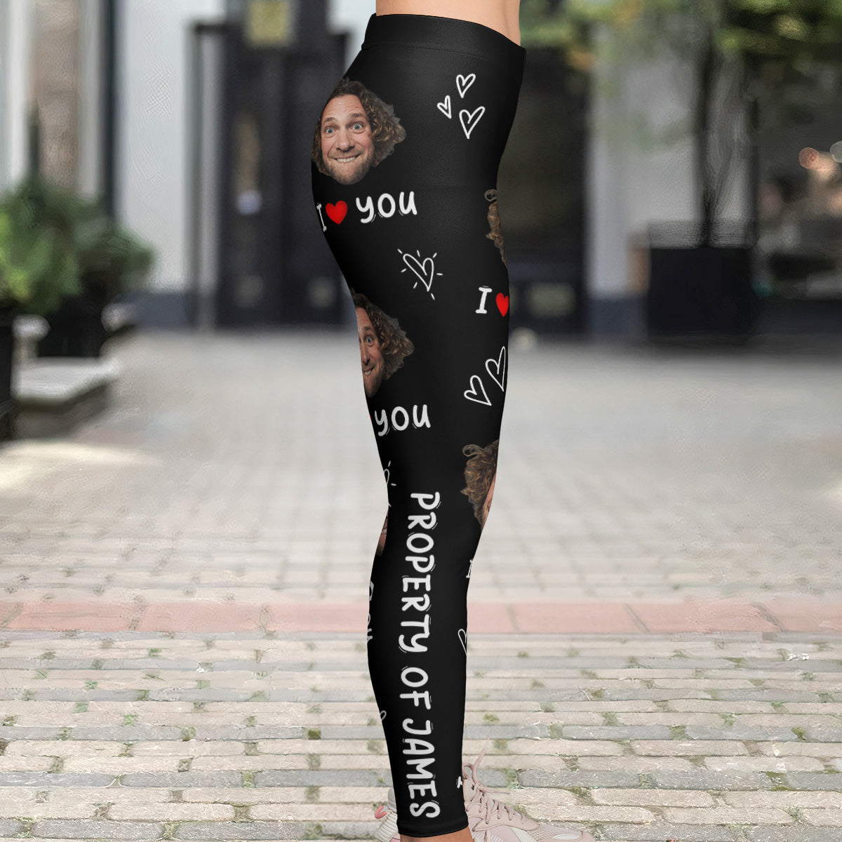 Property Of I Love You Wife Gift - Personalized Photo Leggings