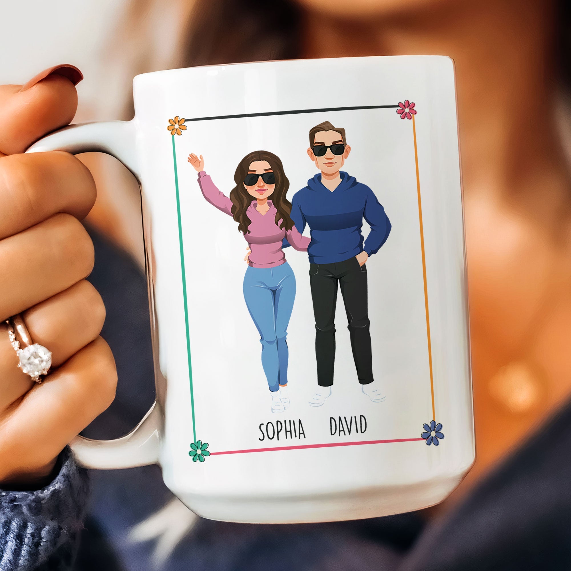 Proud Brother Of Wonderful & Sweet Sister - Personalized Mug