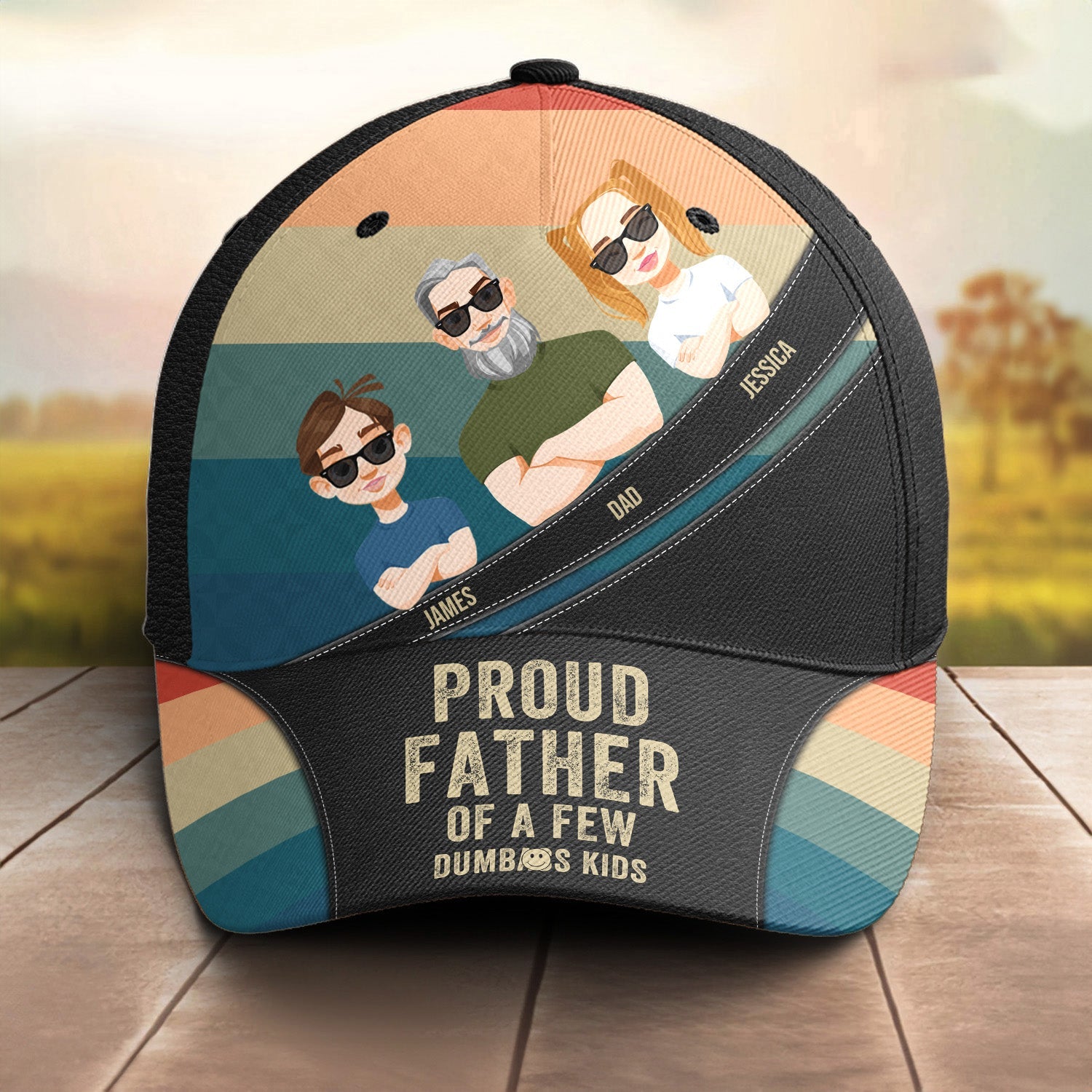 Proud Father Father's Day Gift - Personalized Classic Cap