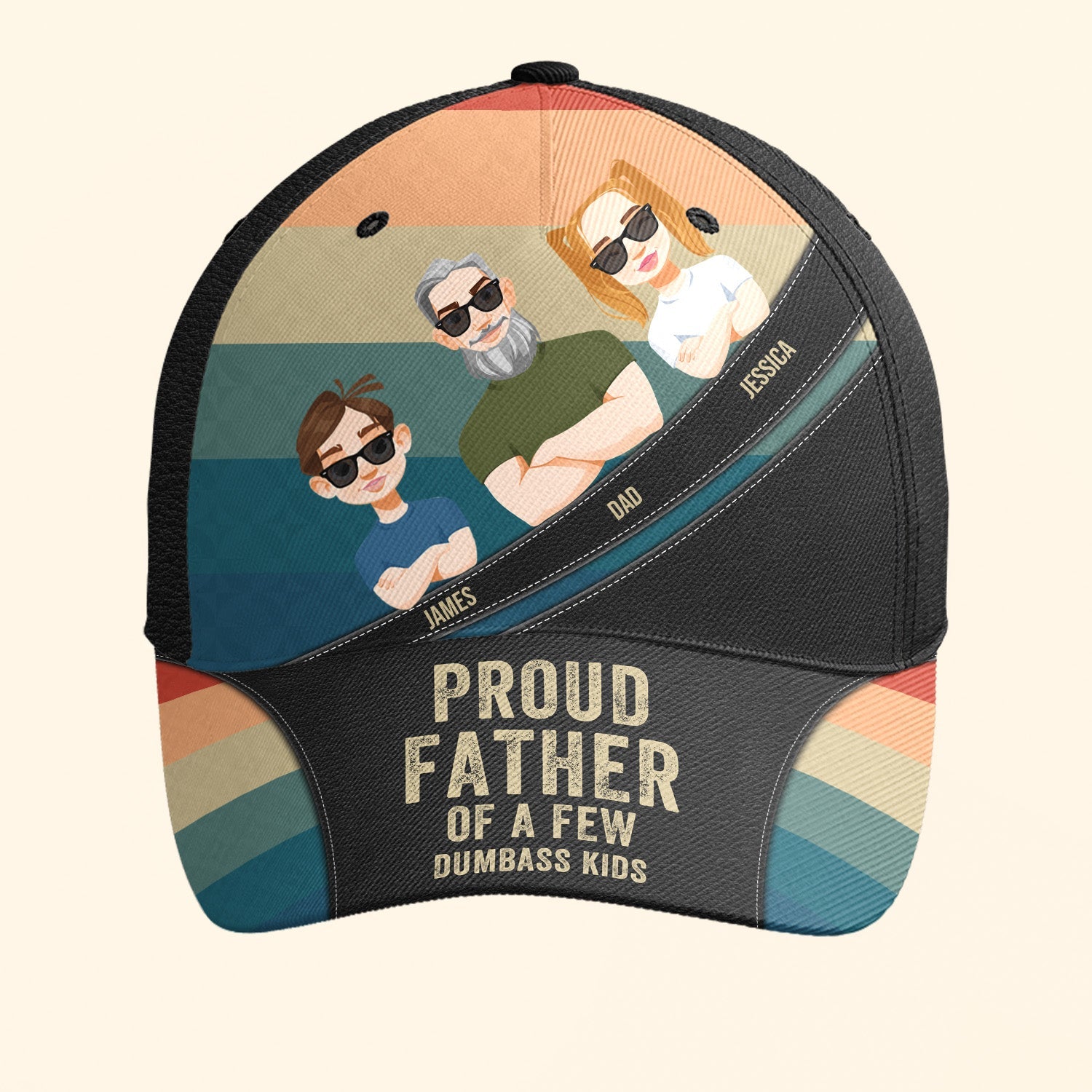 Proud Father Father's Day Gift - Personalized Classic Cap