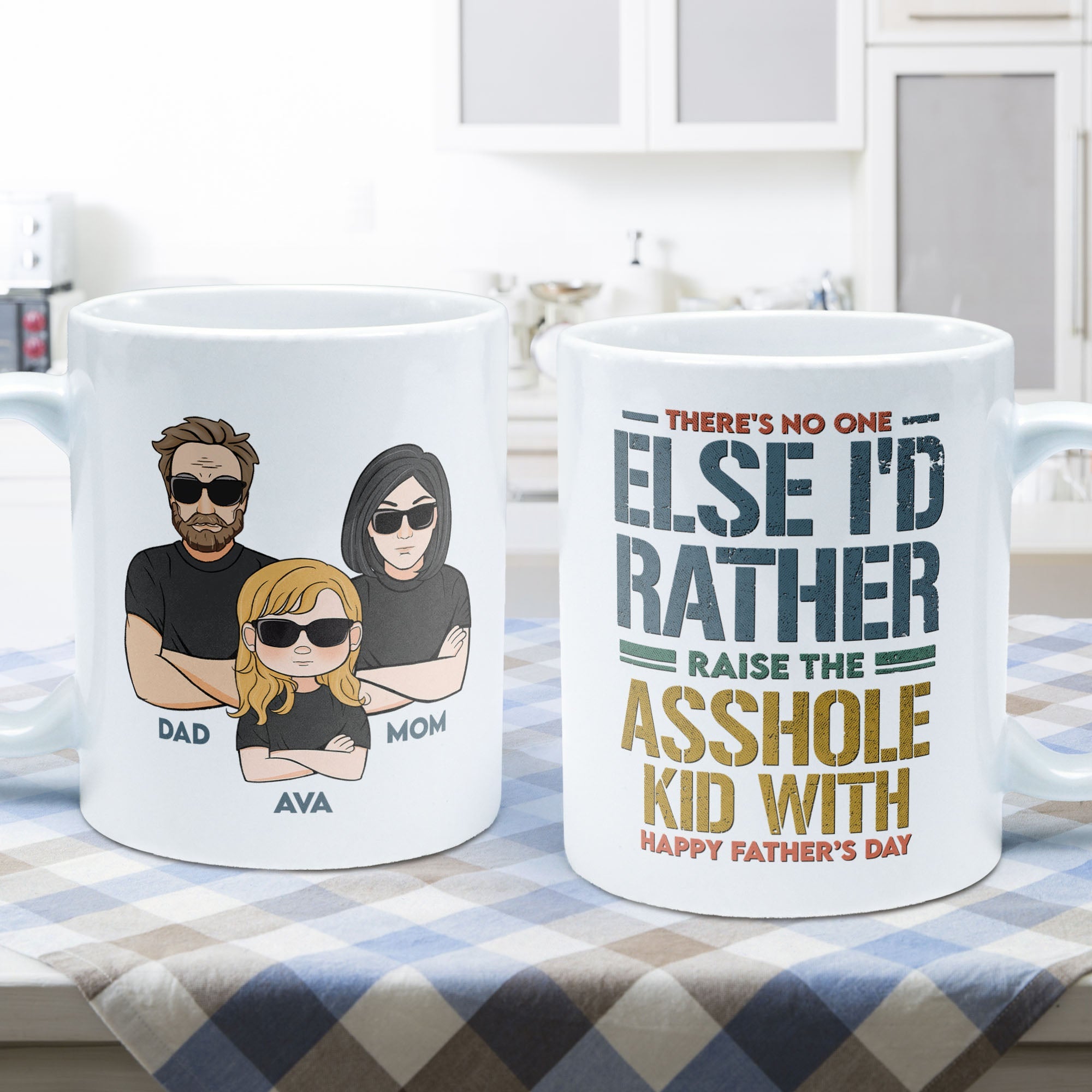 Raise These Asshole Kids With You - Personalized Mug