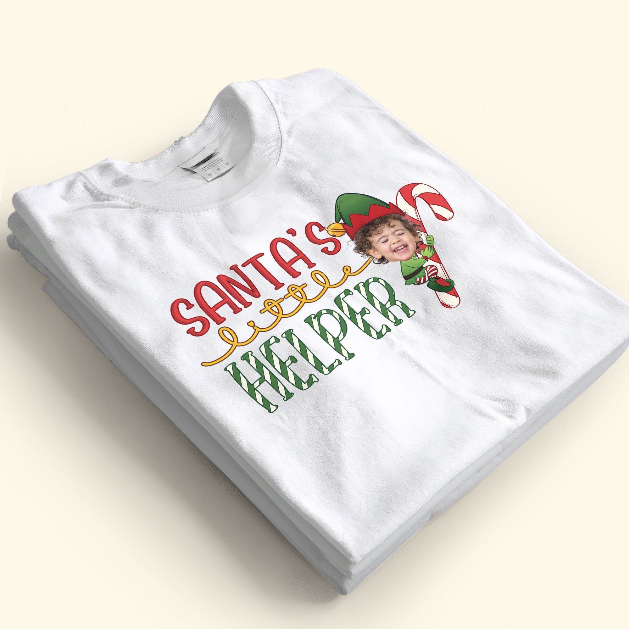 Santa's Little Helper - Personalized Photo Shirt