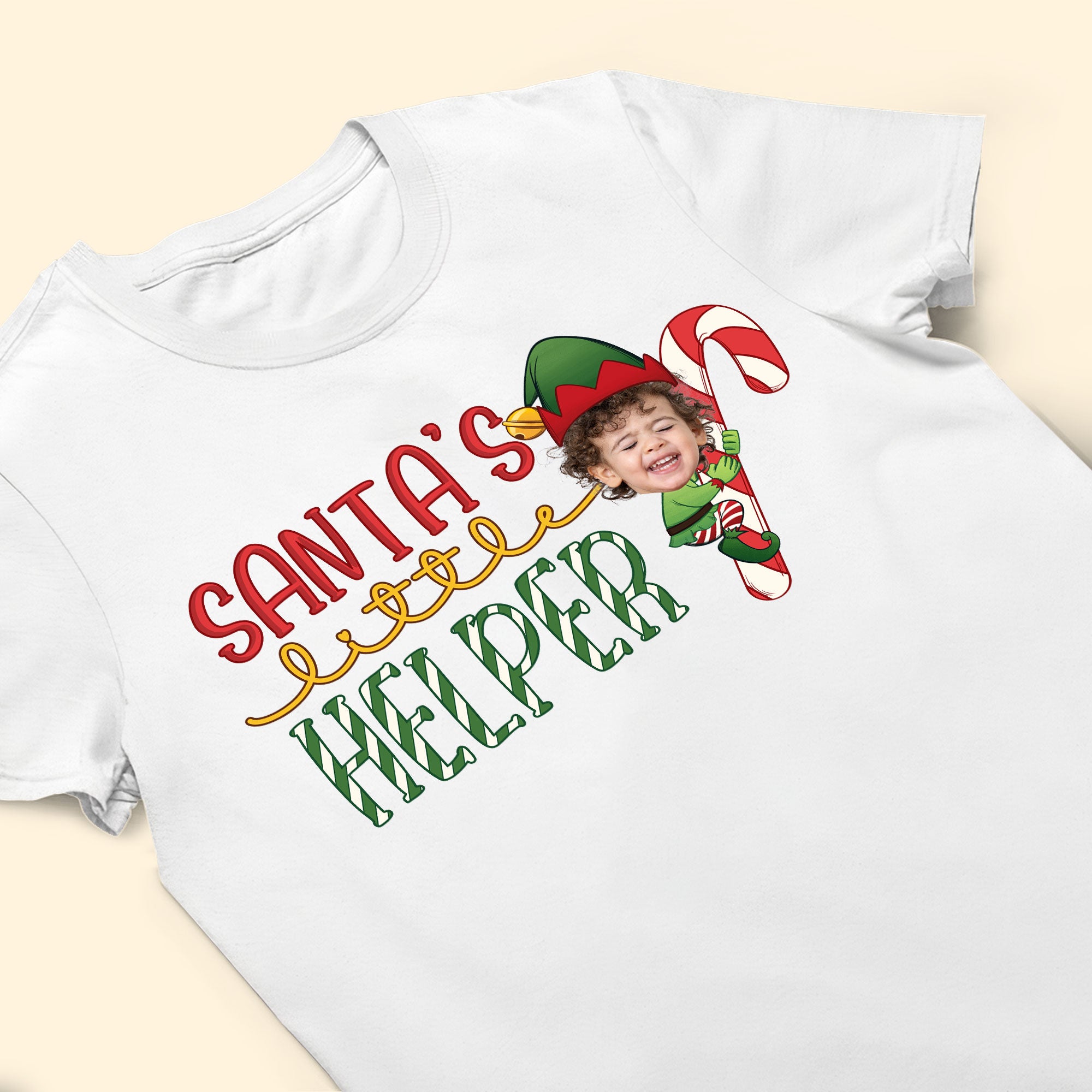 Santa's Little Helper - Personalized Photo Shirt