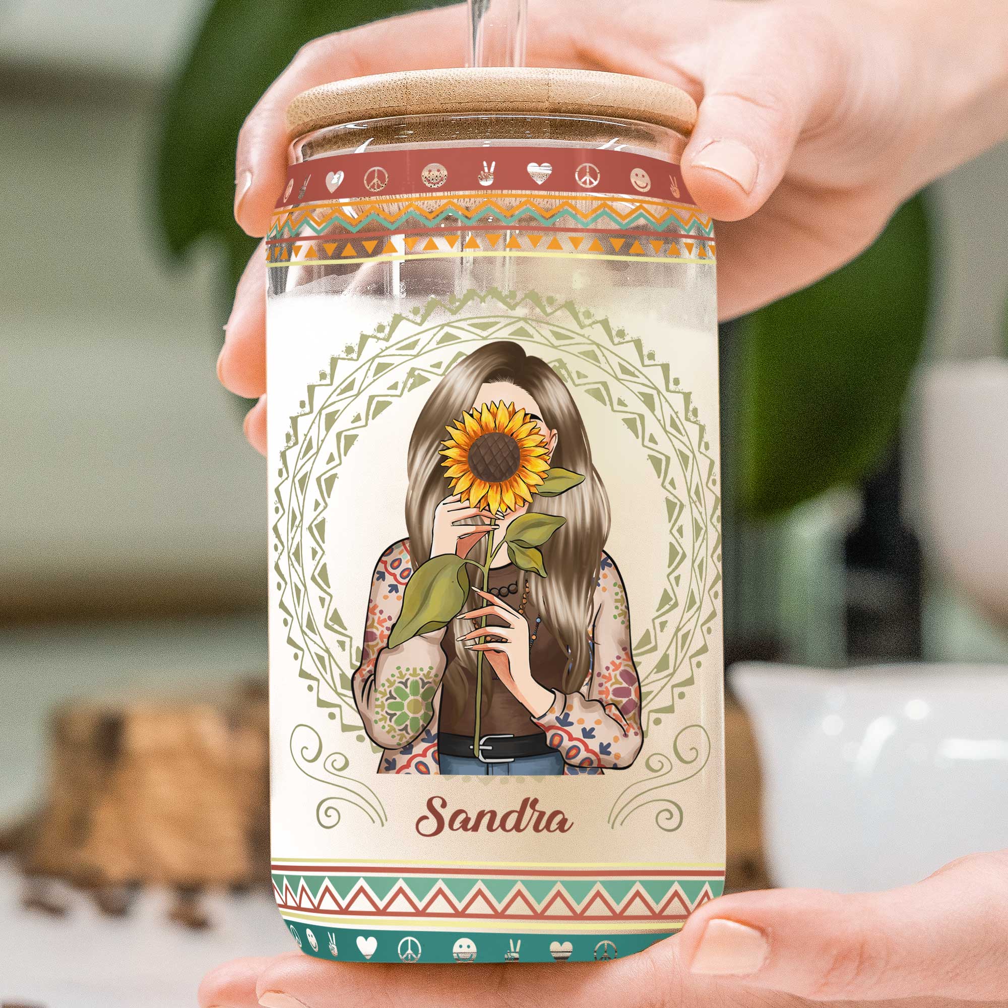 She Had The Soul Of A Gypsy - Personalized Clear Glass Cup