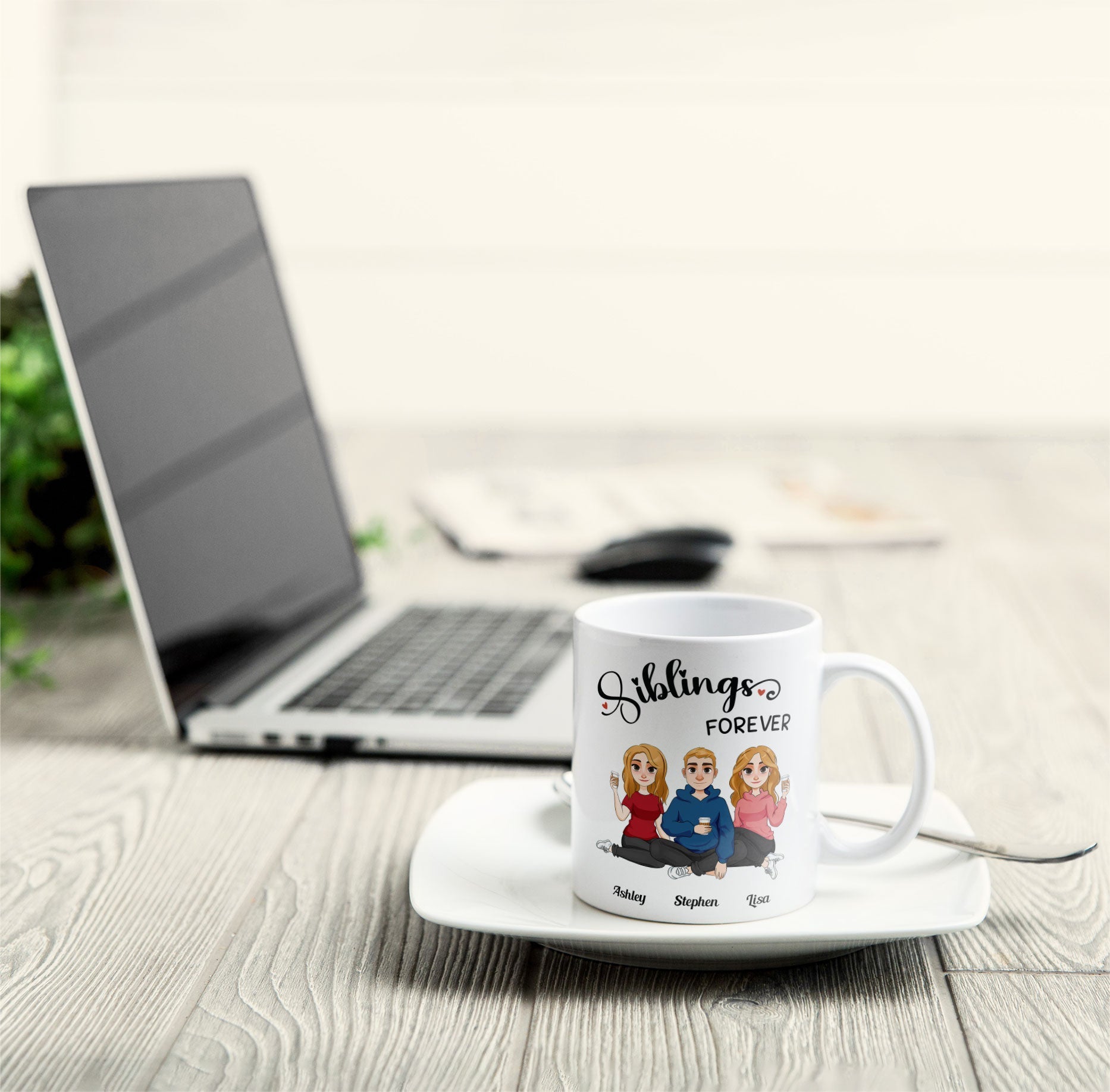 Siblings Forever - Personalized Mug