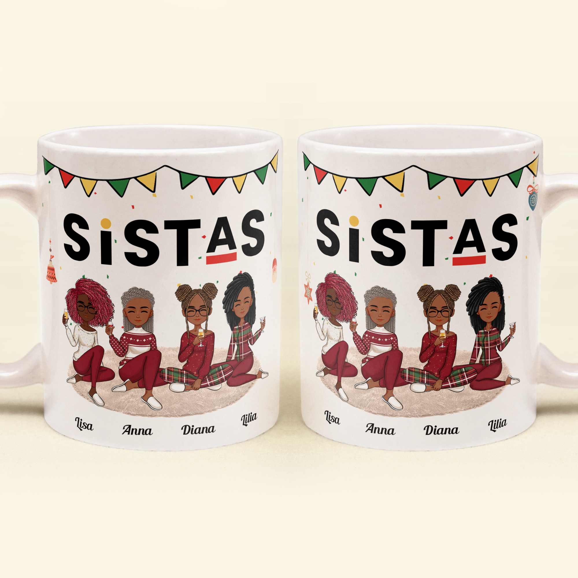 Sistas Forever - Personalized Mug - Christmas Birthday Gift For Sistas, Sisters, Besties