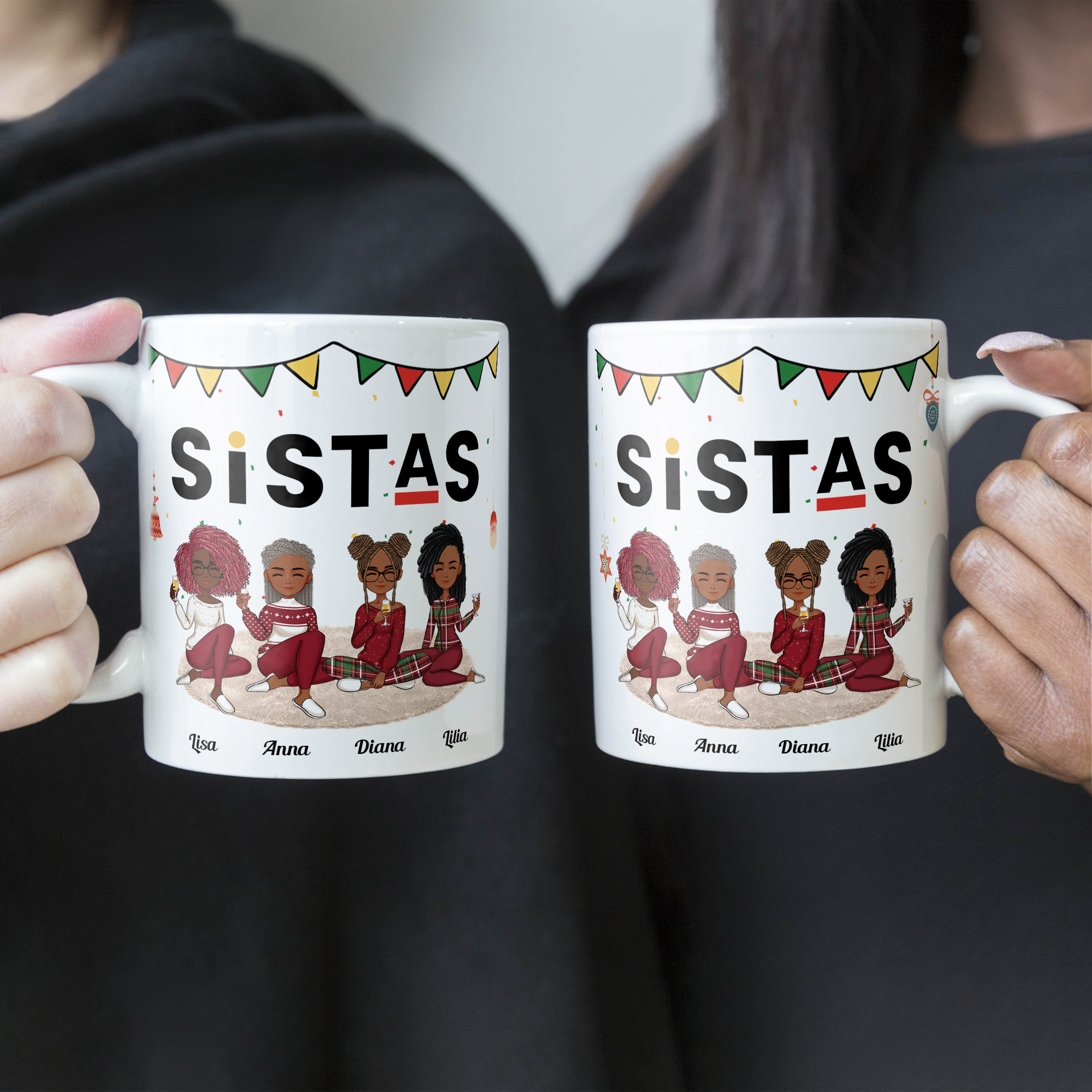 Sistas Forever - Personalized Mug - Christmas Birthday Gift For Sistas, Sisters, Besties