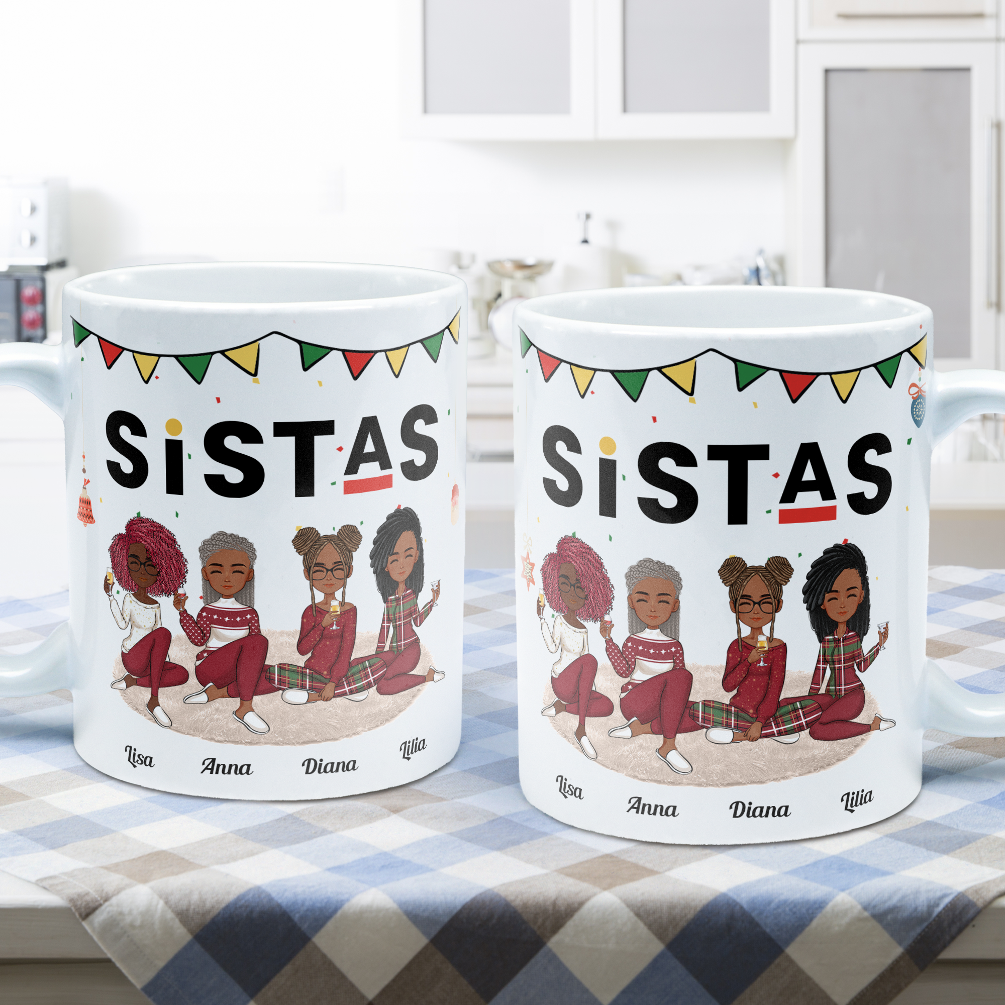 Sistas Forever - Personalized Mug - Christmas Birthday Gift For Sistas, Sisters, Besties