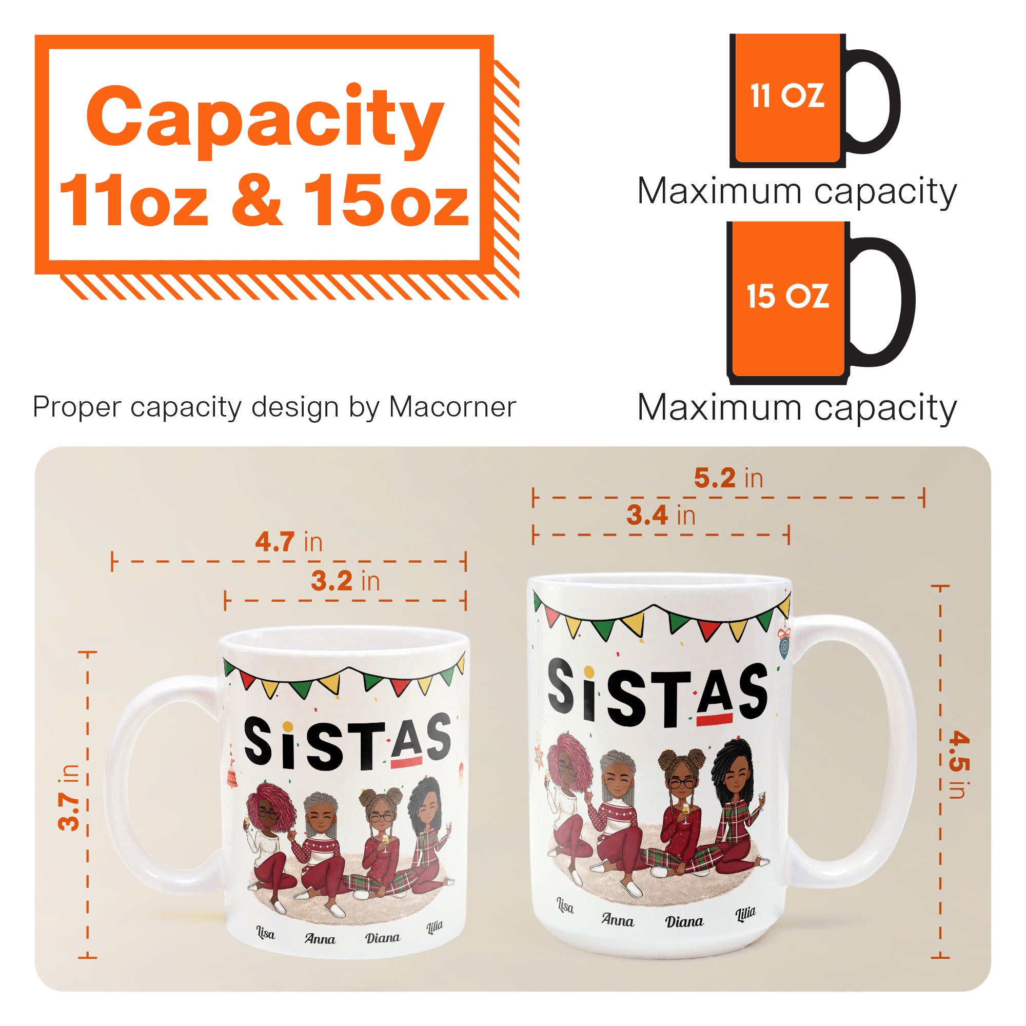 Sistas Forever - Personalized Mug - Christmas Birthday Gift For Sistas, Sisters, Besties