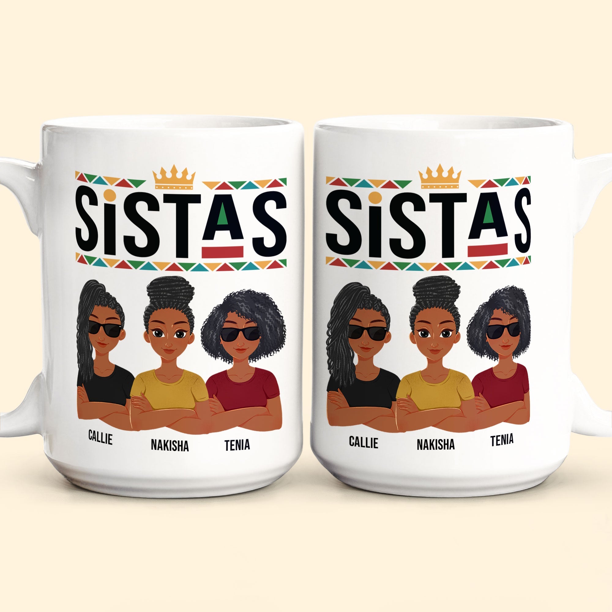 Sistas - New Version - Personalized Mug