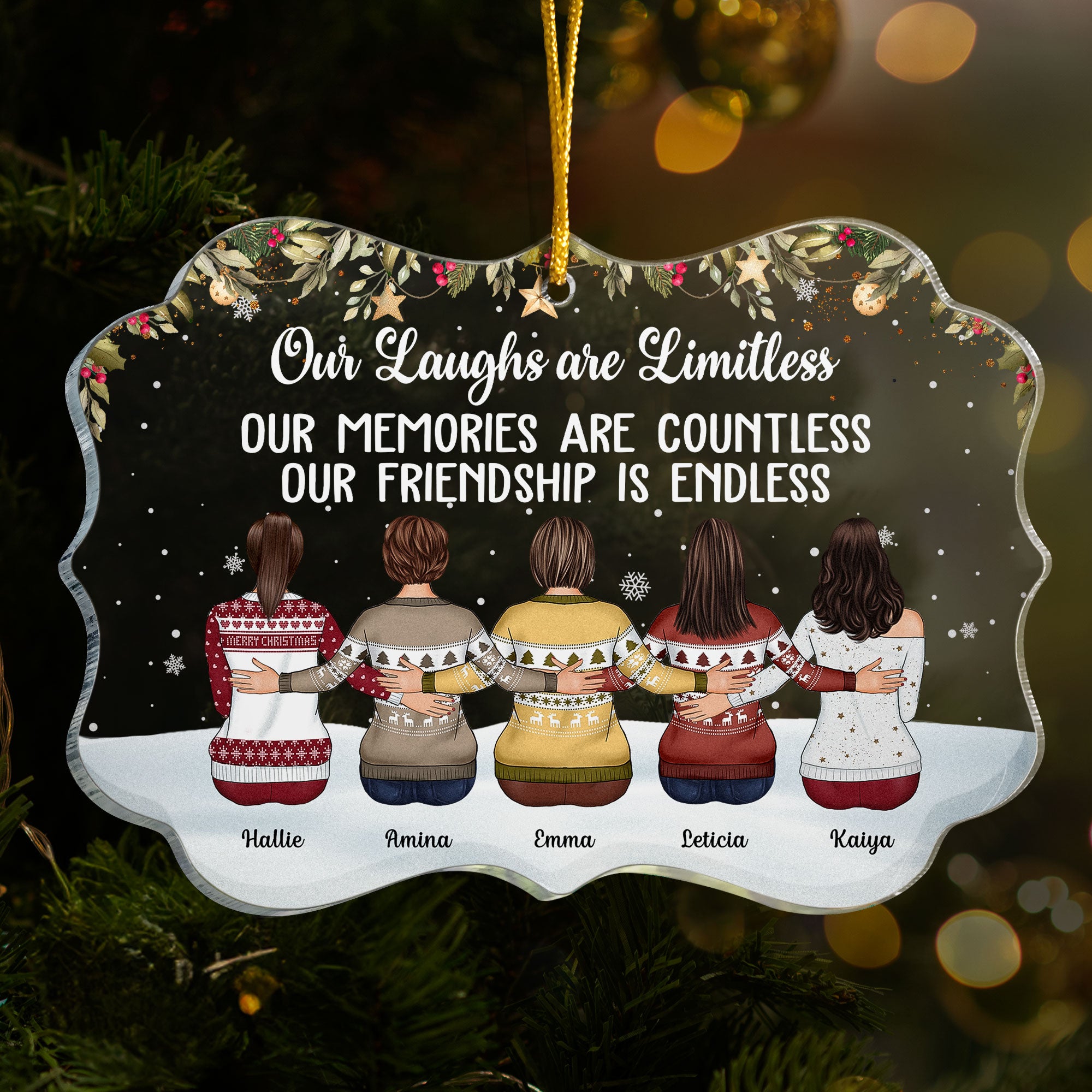 It Takes Long Time To Grow Old Friends - Personalized Acrylic Ornament