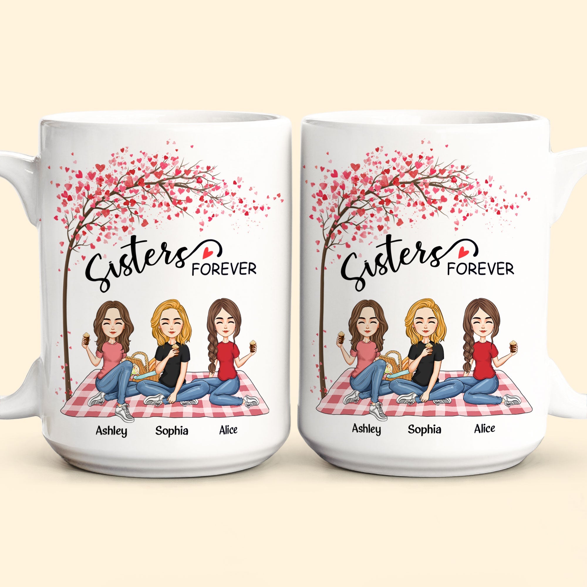 Sisters Forever - Limited Edition - Personalized Mug