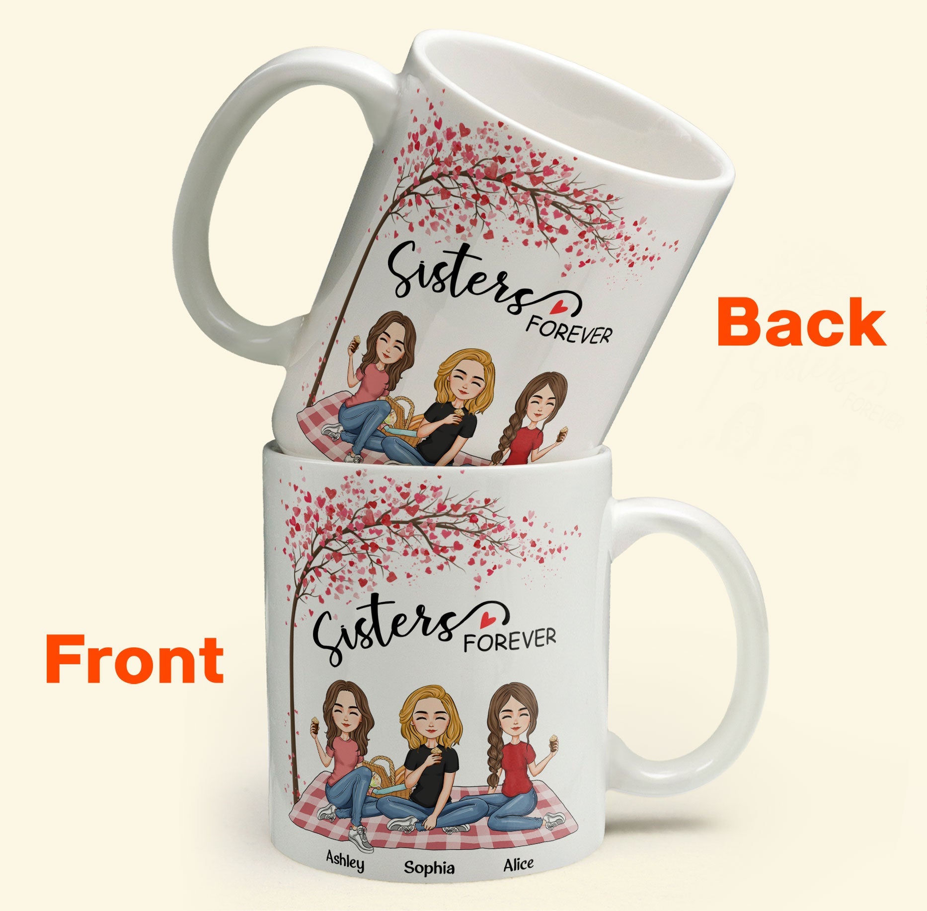 Sisters Forever - Limited Edition - Personalized Mug