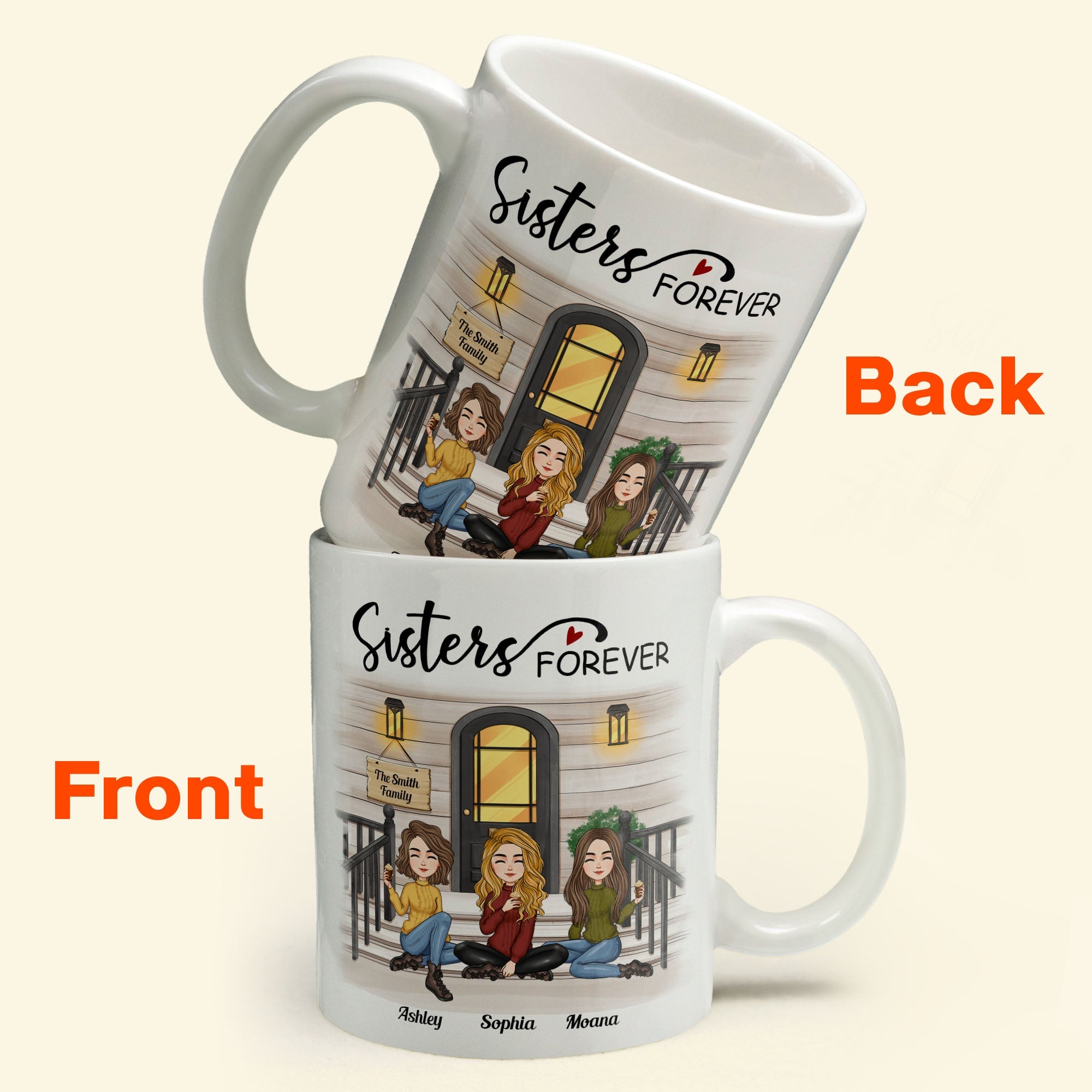 Sisters Forever - Personalized Mug