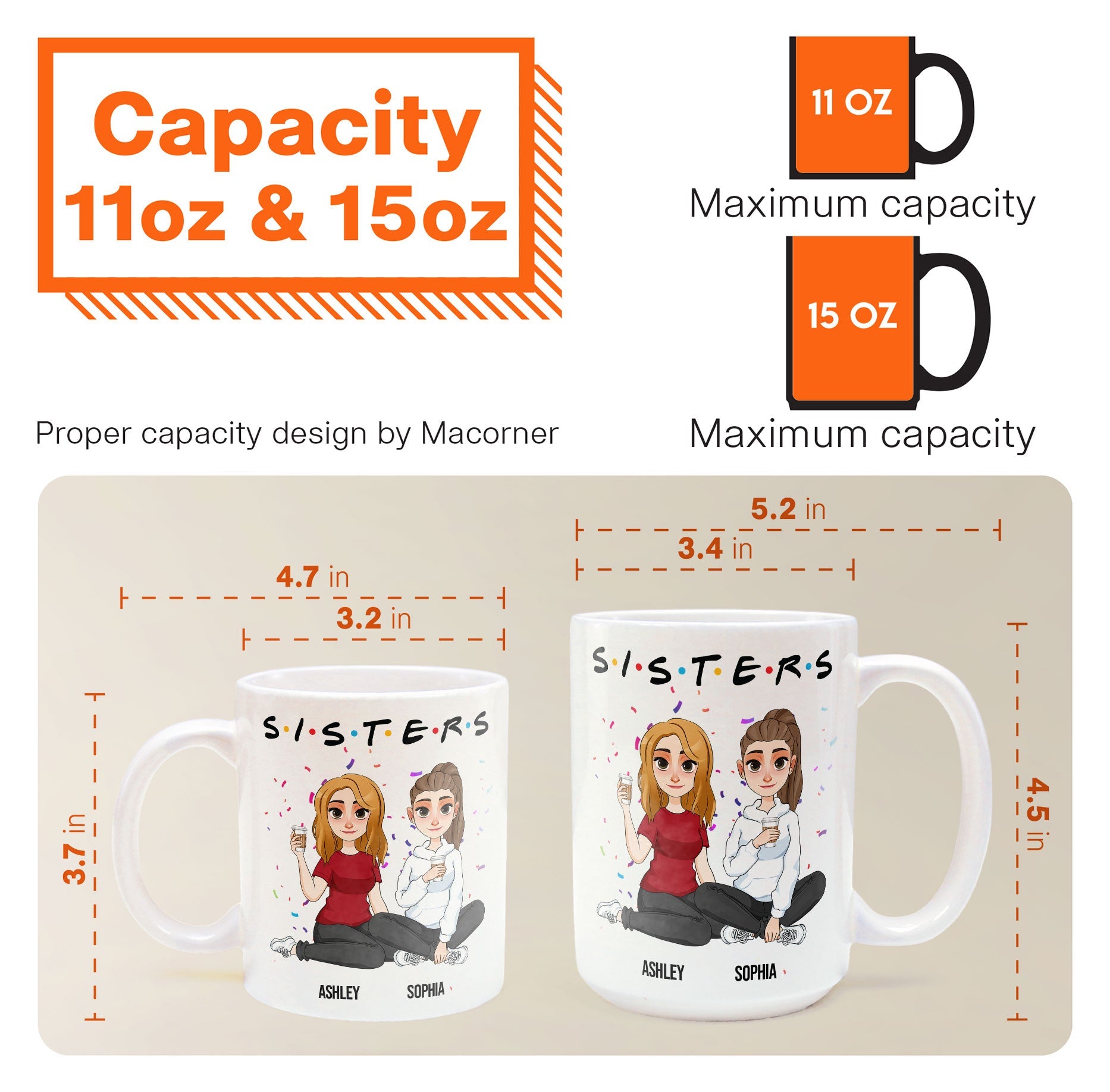 Sisters - Personalized Mug